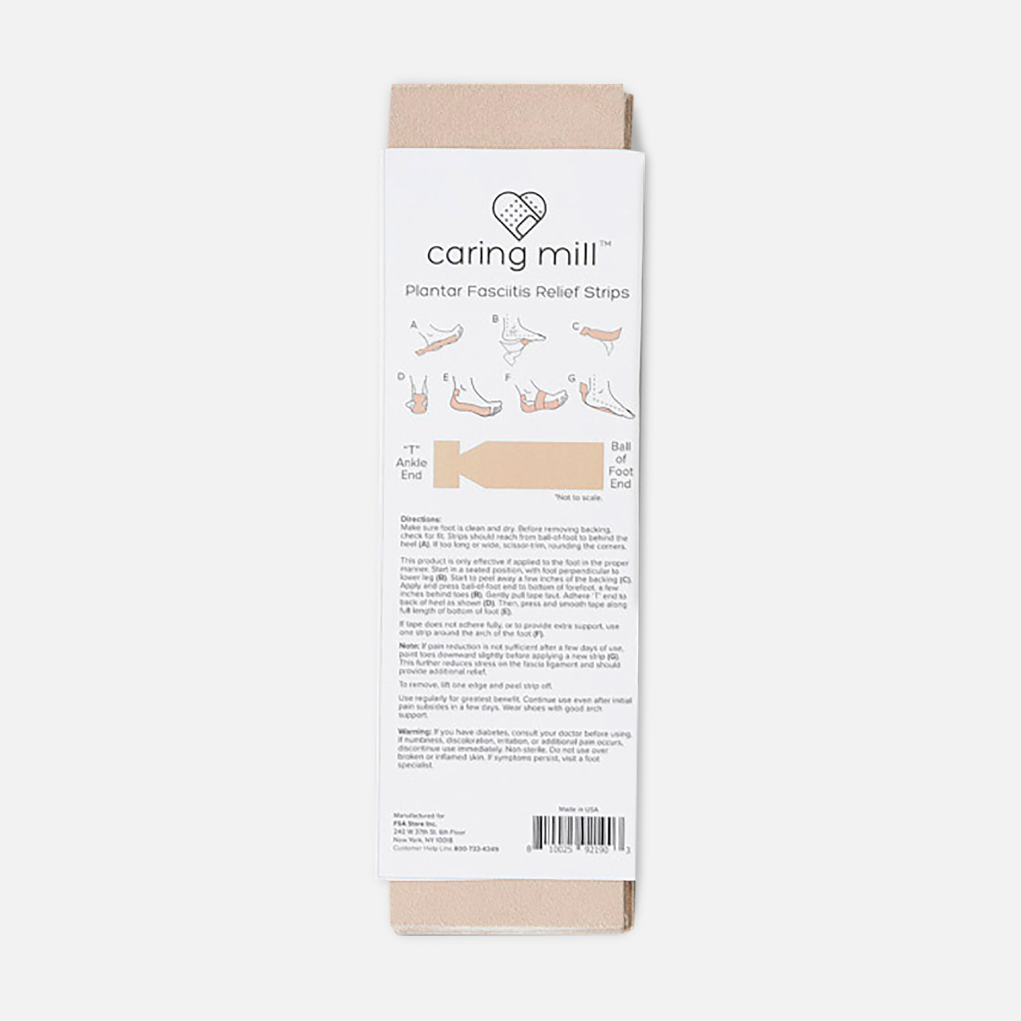 Caring Mill™ Plantar Fascitis Relief Strips, 7 ct., , large