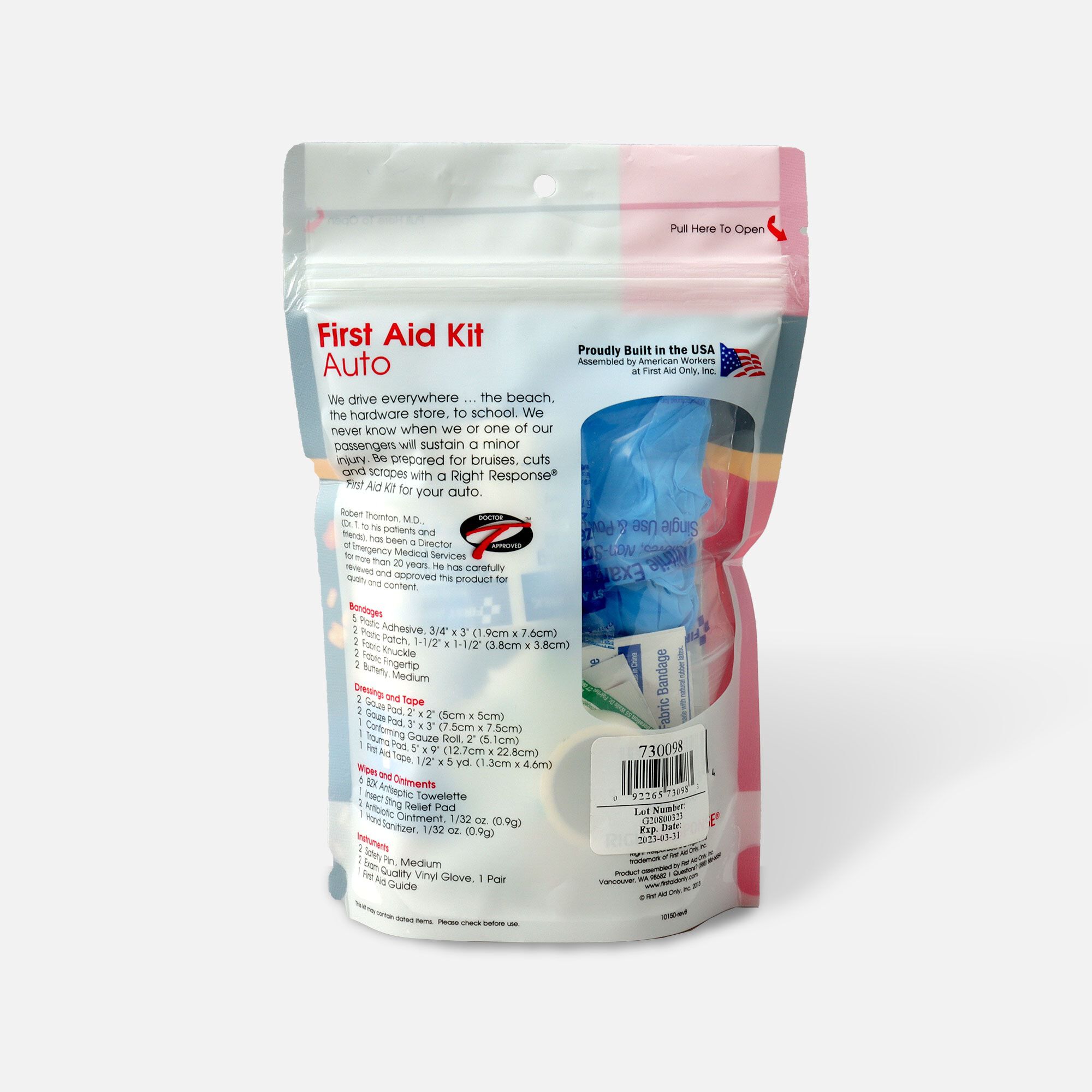 Zip-n-Go First Aid Kit, Auto, , large