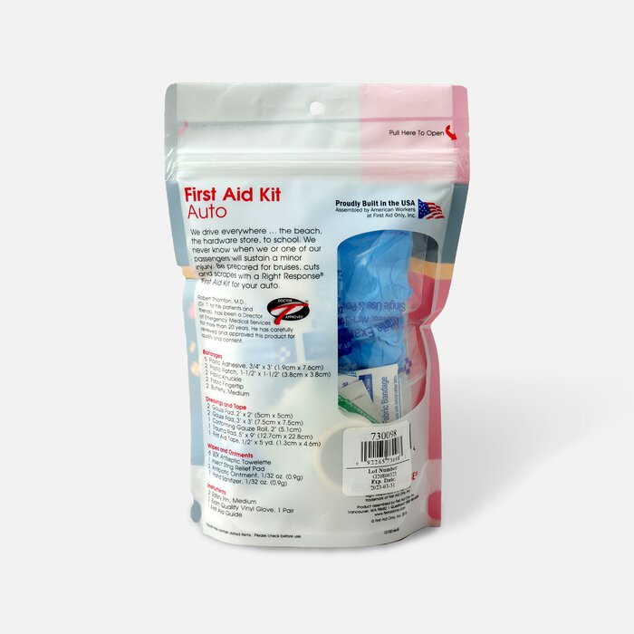 Zip-n-Go First Aid Kit, Auto, , large