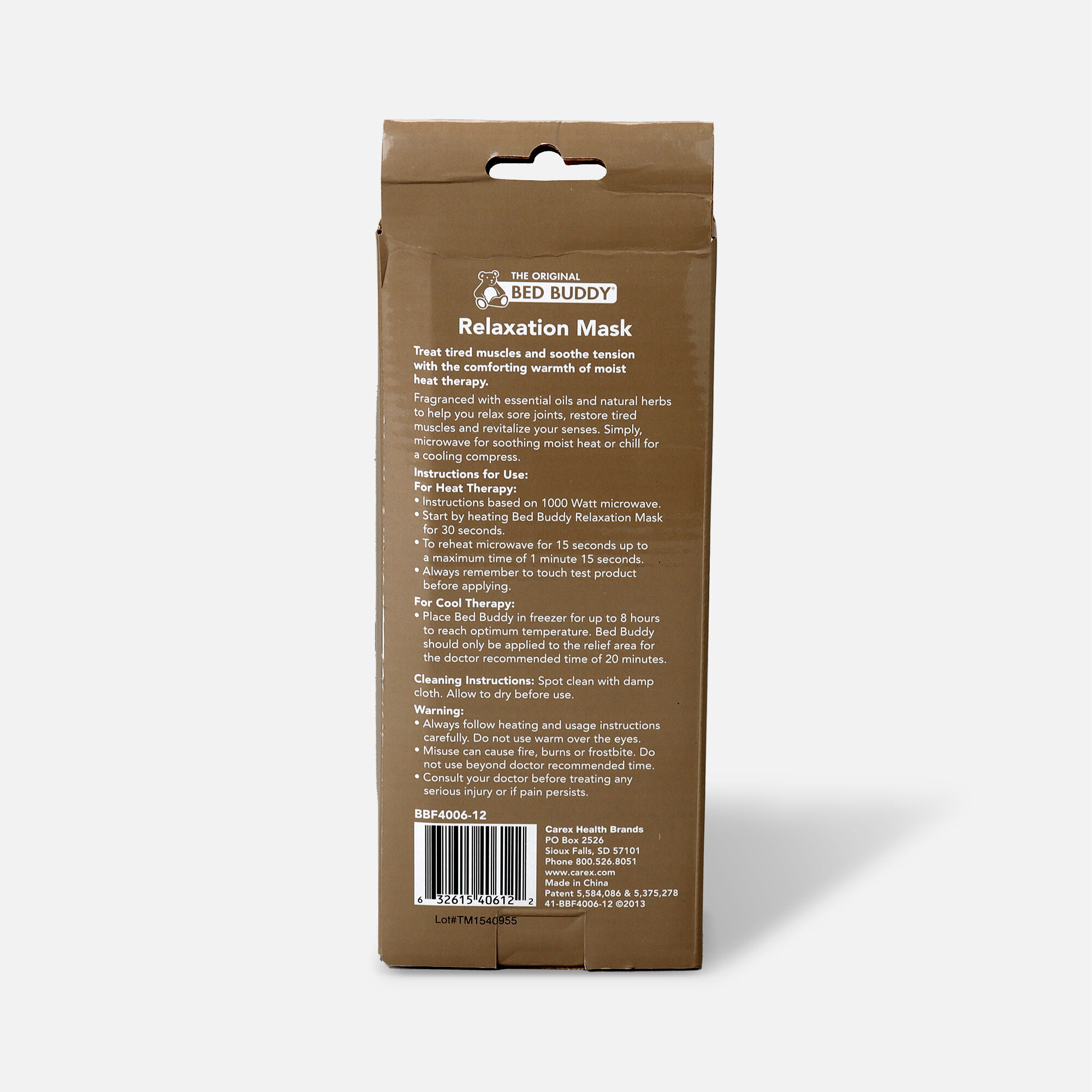 Bed Buddy at Home® Relaxation Mask, , large