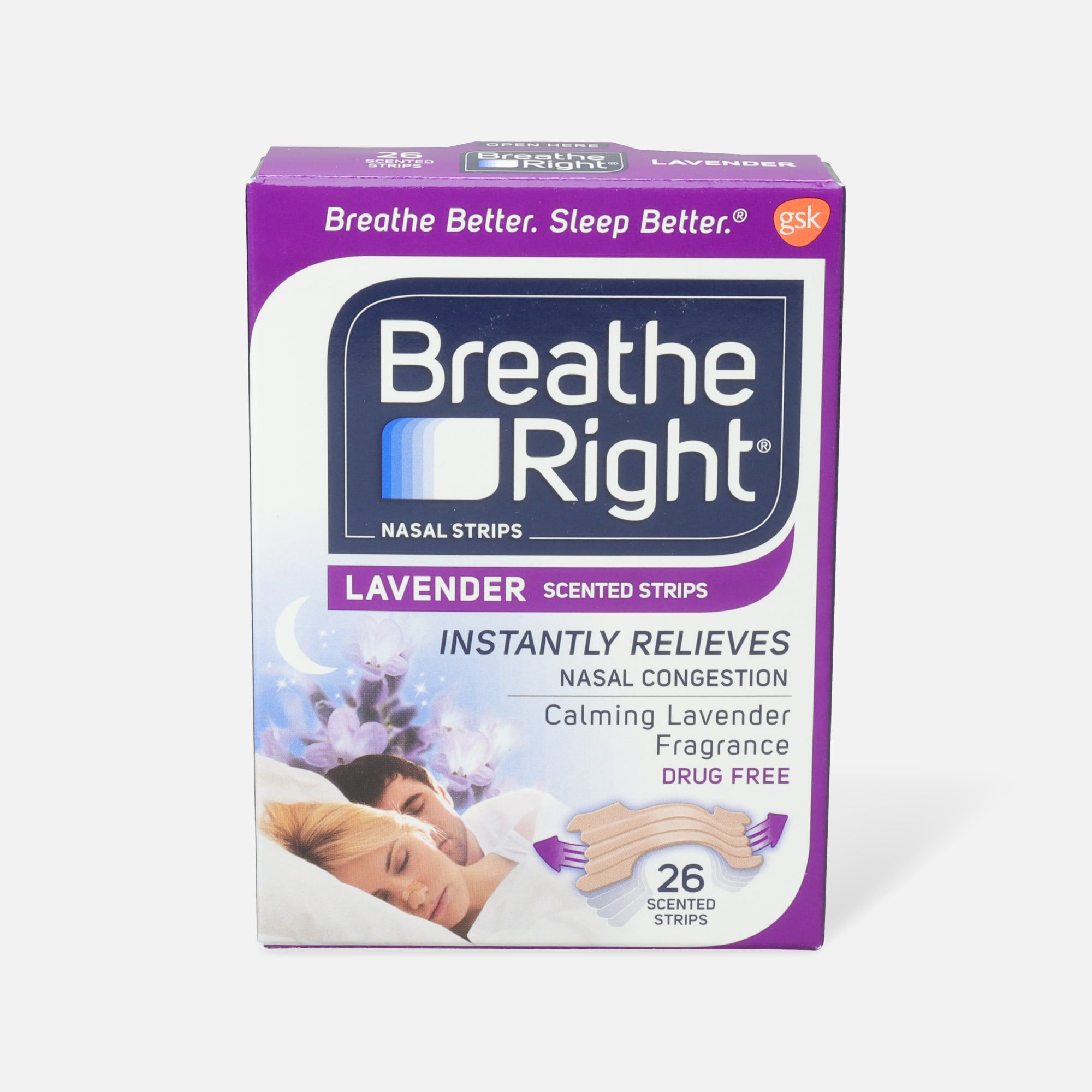 Breathe Right, Lavender Scented Strips, , large
