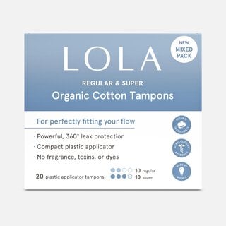 LOLA Assorted Regular & Super Tampons, 20 ct., , large