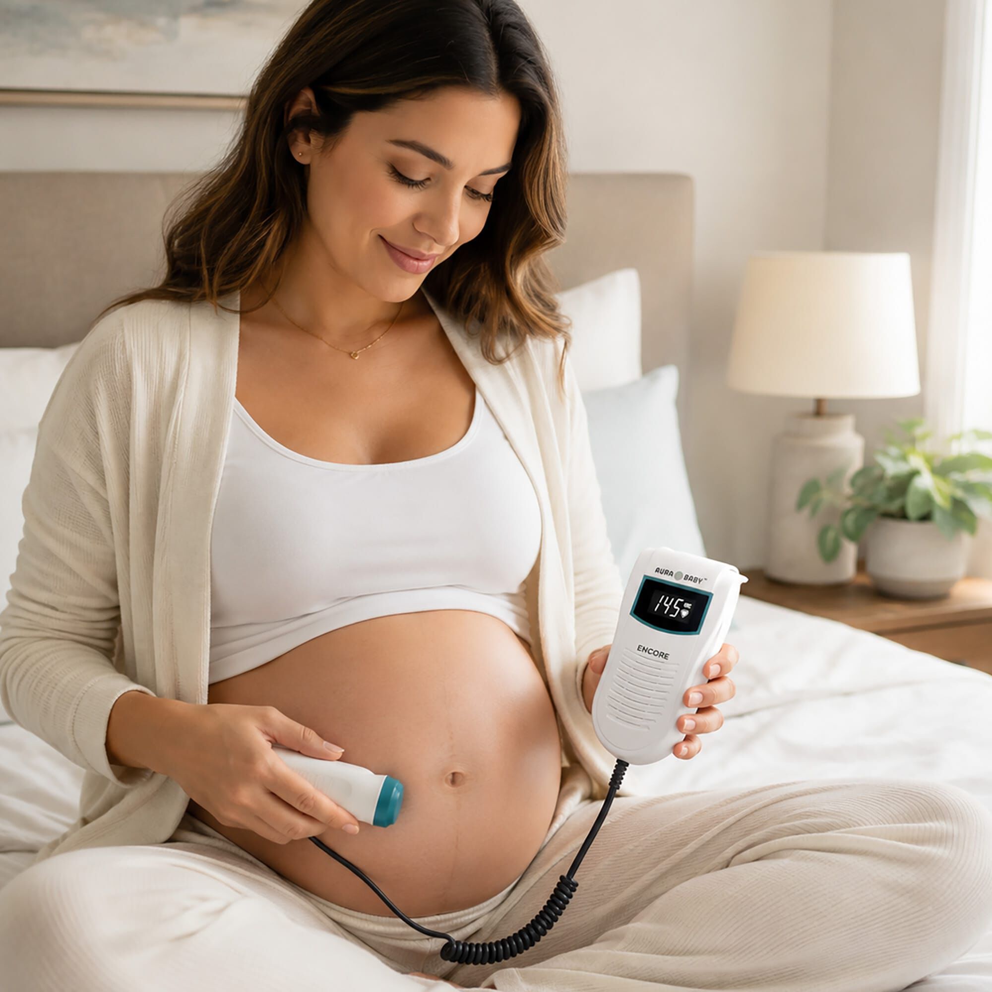 The Official Aura Baby® Encore Plus Fetal Doppler (Teal ), , large