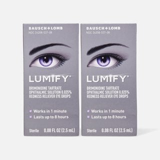 LUMIFY® Redness Reliever Eye Drops, 0.08 fl. oz. (2-Pack), , large