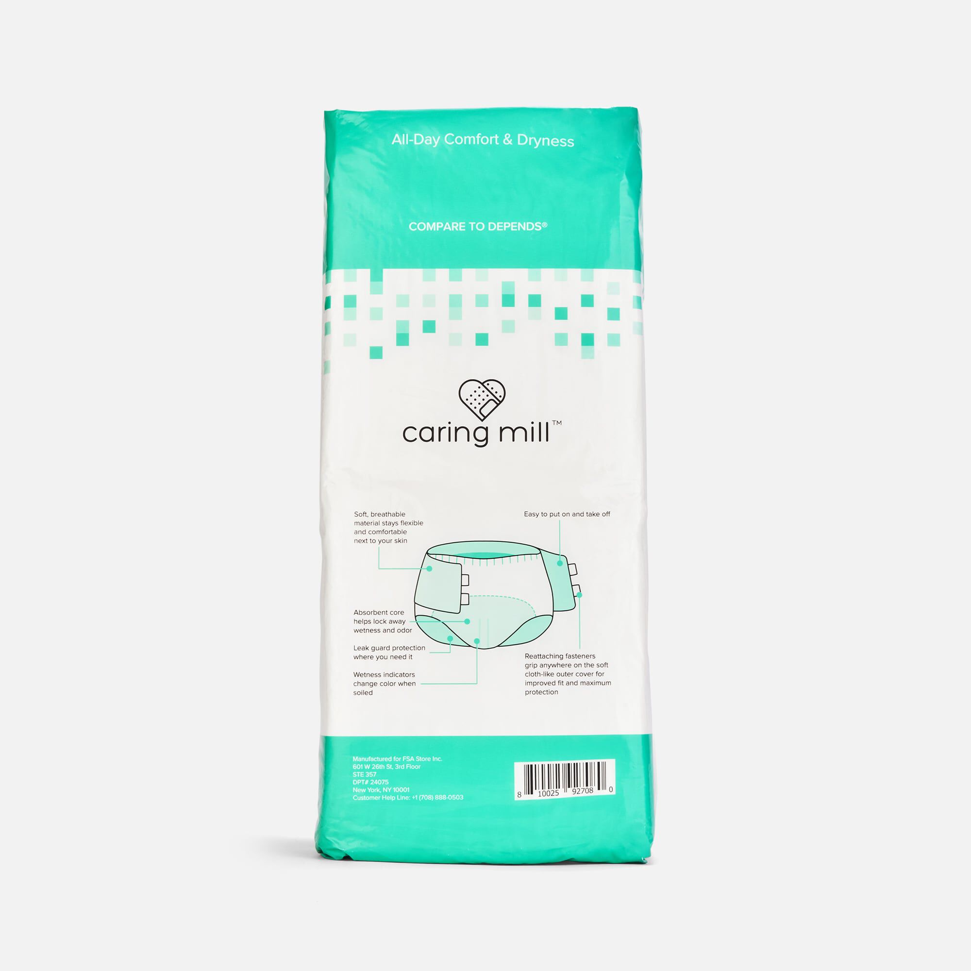 Caring Mill™ Fitted Disposable Briefs 28 ct. (Size L), , large