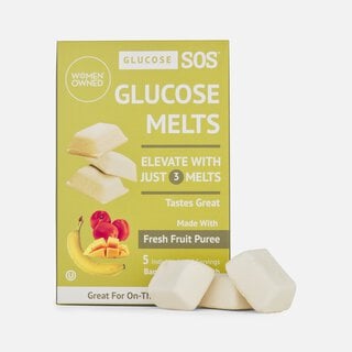 Glucose SOS Glucose Melts, Banana/Mango/Peach, 5-pack