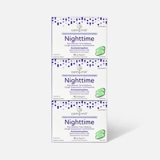 Caring Mill™ Nighttime Cold & Flu Relief Soft Gels, 16 ct. (3-Pack), , large