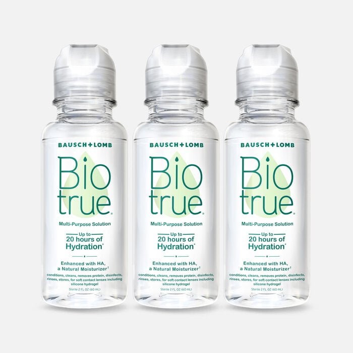 Bausch + Lomb Biotrue Multi-Purpose Contact Lens Solution, 2 fl oz. (3-Pack), , large