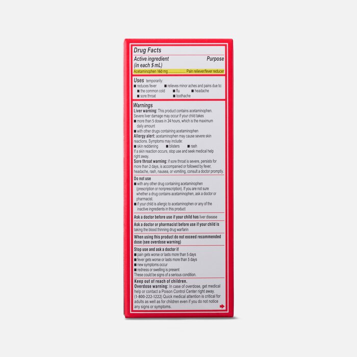 Children's Tylenol Fever Reducer & Pain Reliever, Ages 2-11, 4 fl oz., , large