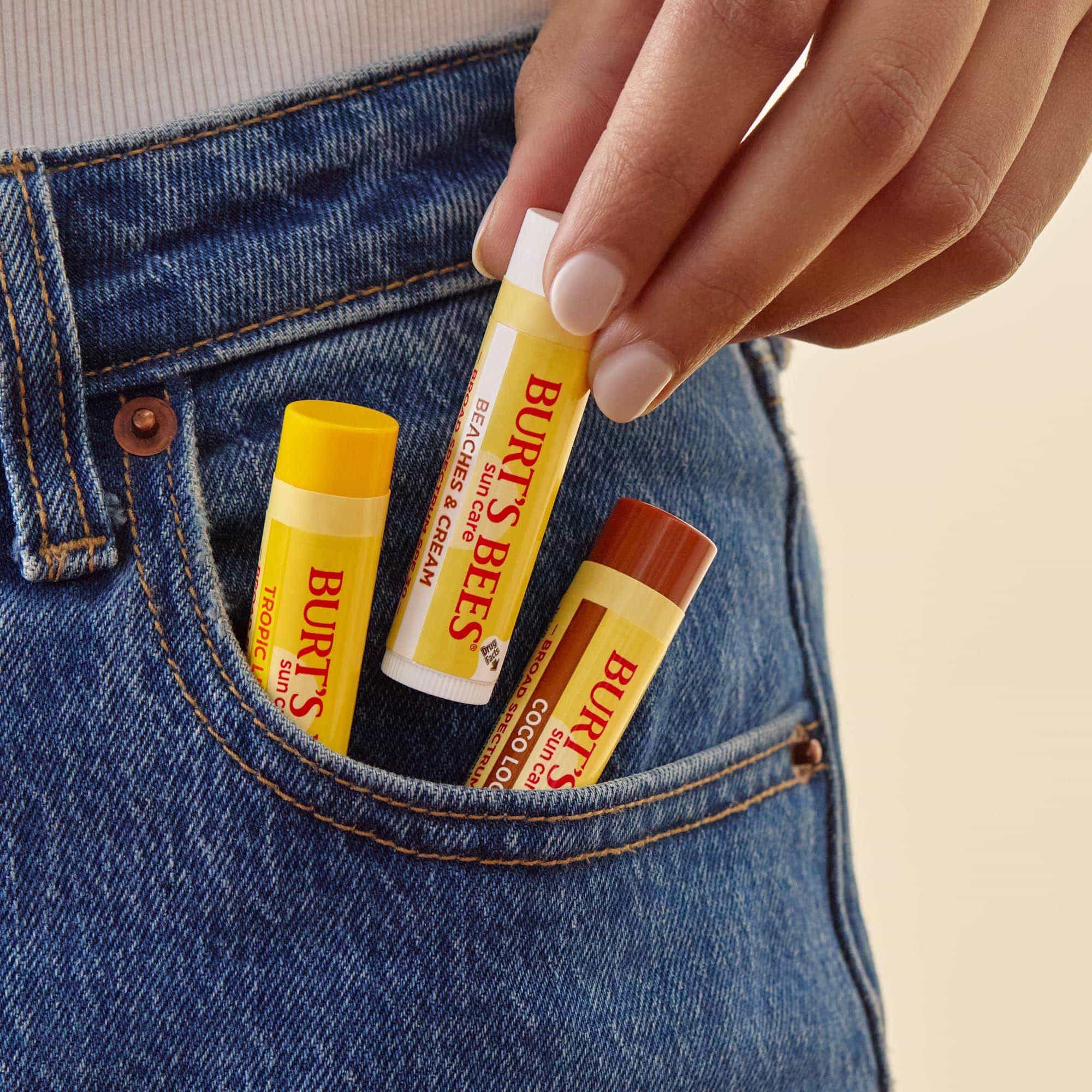 Burt’s Bees Sun Care Island Getaway Lip Balm SPF 30, 3-Pack, 0.15 oz., , large