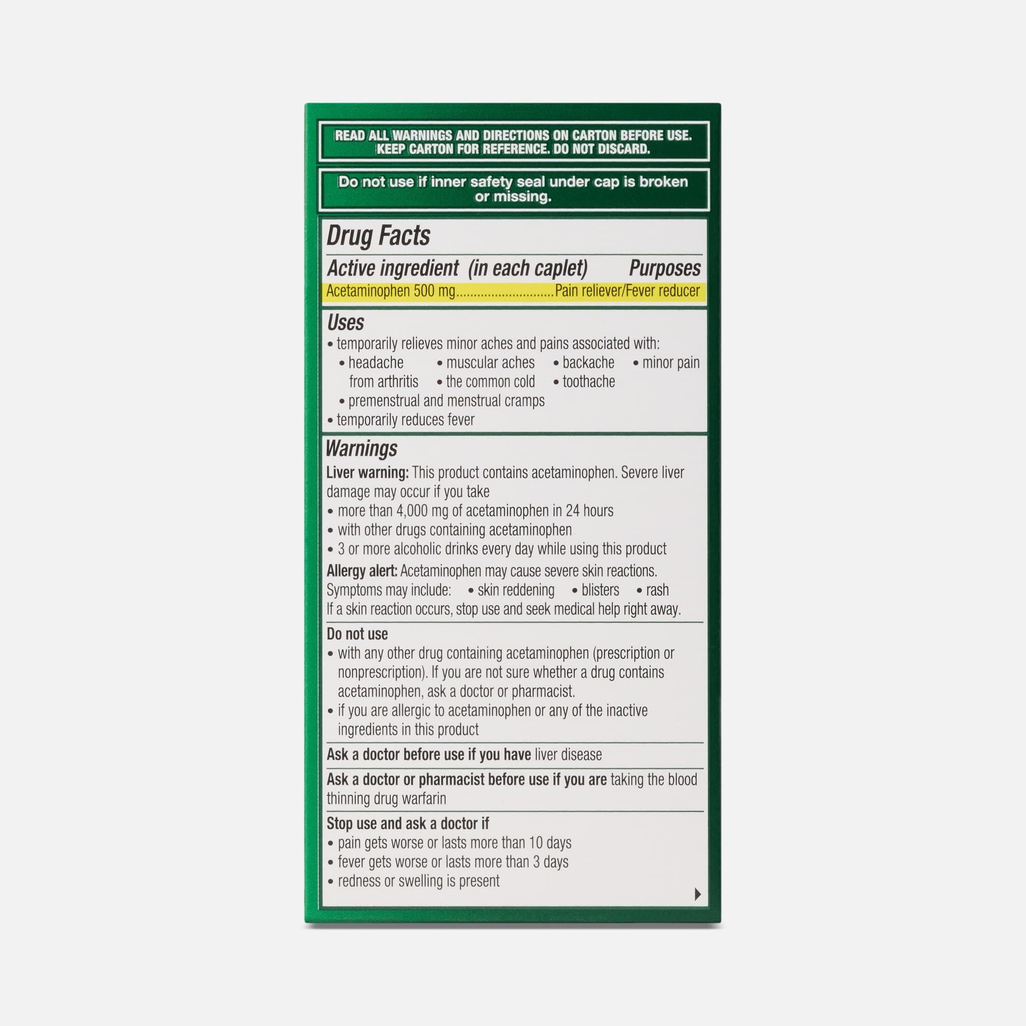 Excedrin Rapid Relief Caplets, 80 ct., , large