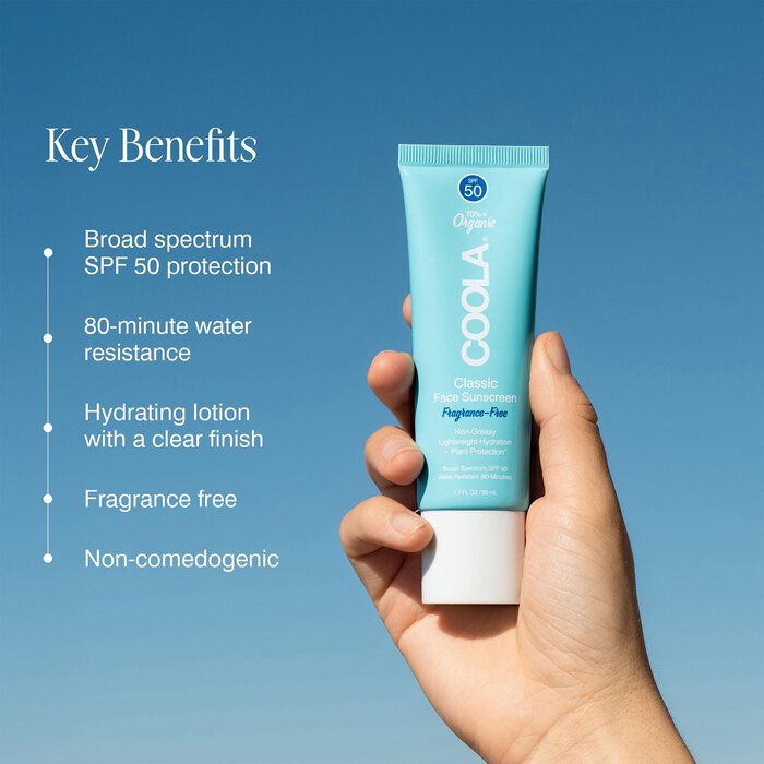 COOLA Classic Face Organic Sunscreen Lotion SPF 50, 1.7 oz., , large