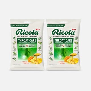 Ricola Max Throat Care Dual Action Cough Drops, Honey Lemon, 34 ct. (2-Pack), , large