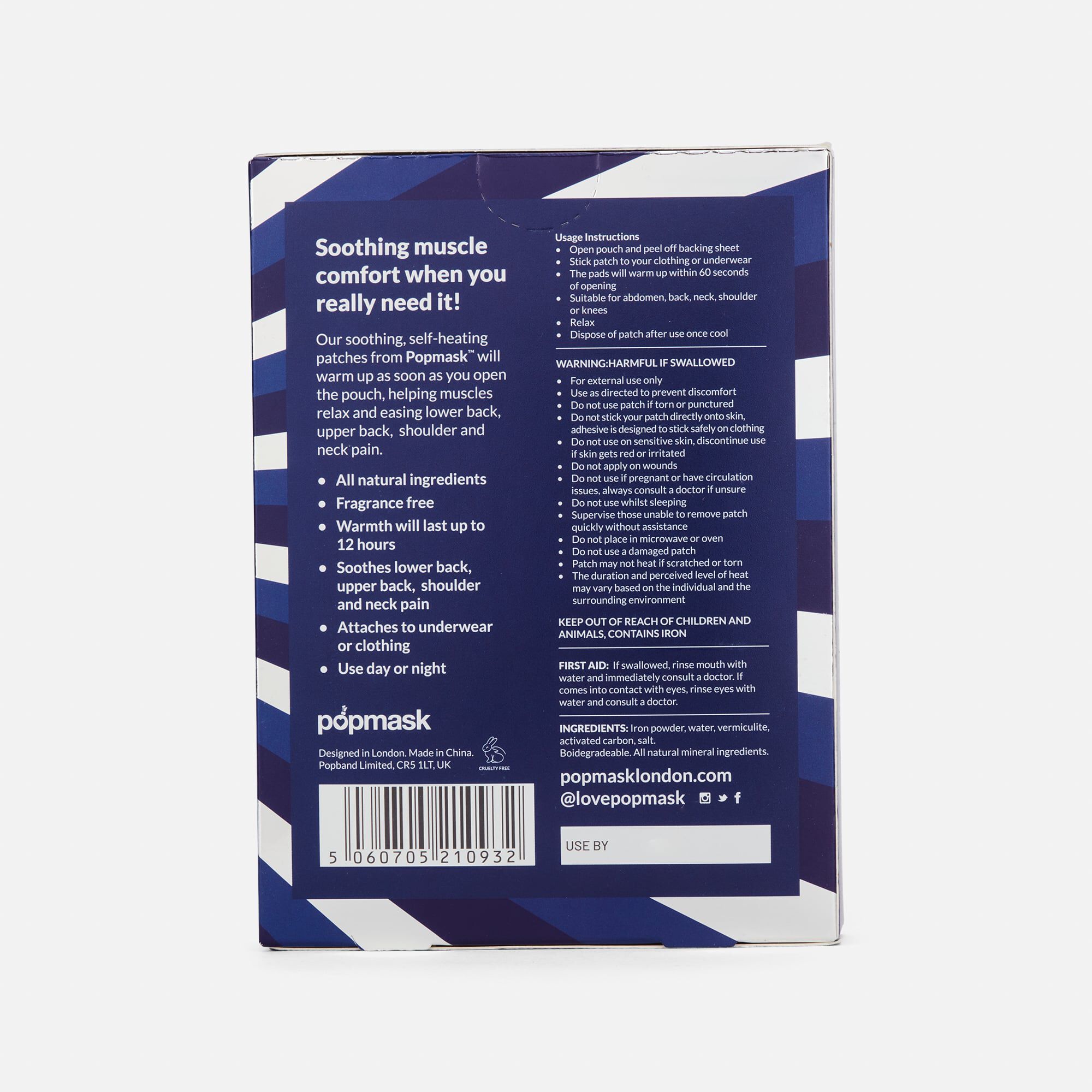 POPMASK Bare Hug Self-Heating Patches, 3 ct., , large