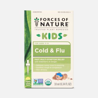 Forces of Nature Cold & Flu for Kids Sublingual Drops, Lemon, 10ml, , large