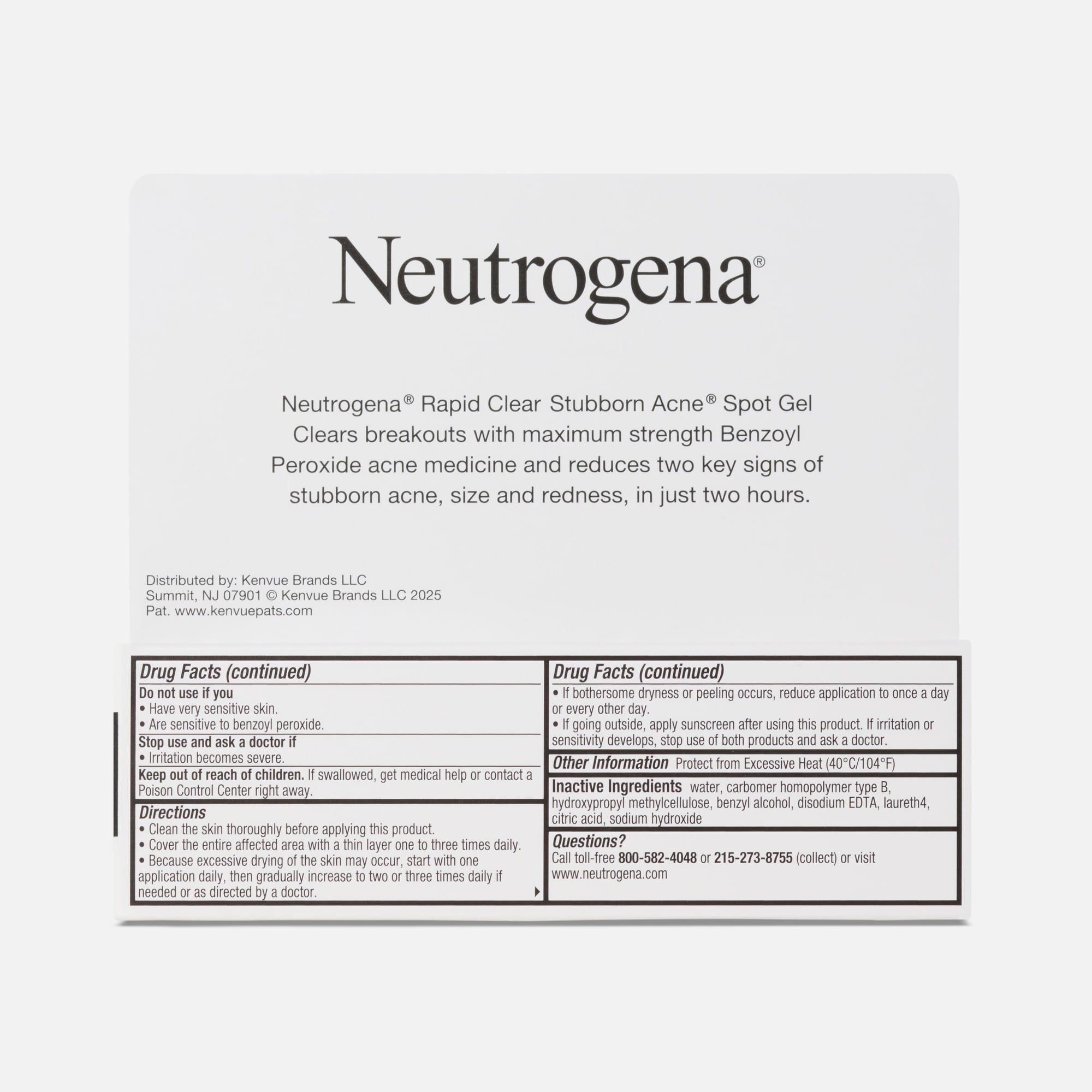 Neutrogena® Rapid Clear Stubborn Acne® Spot Gel, 1 fl. oz., , large