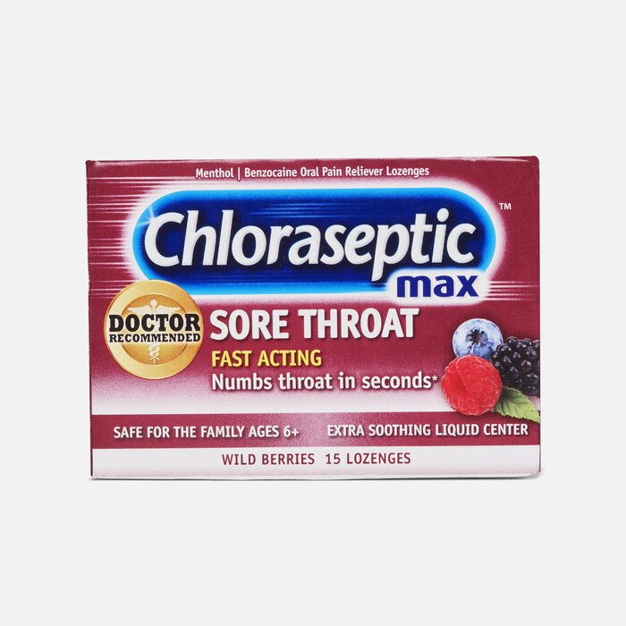 Chloraseptic Max, Wild Berries, Sore Throat Lozenges, 15 ct., , large