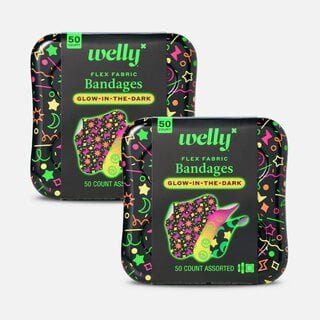 Welly® Flex Fabric Bandages, Glow Party, 50 ct. (2 pack)