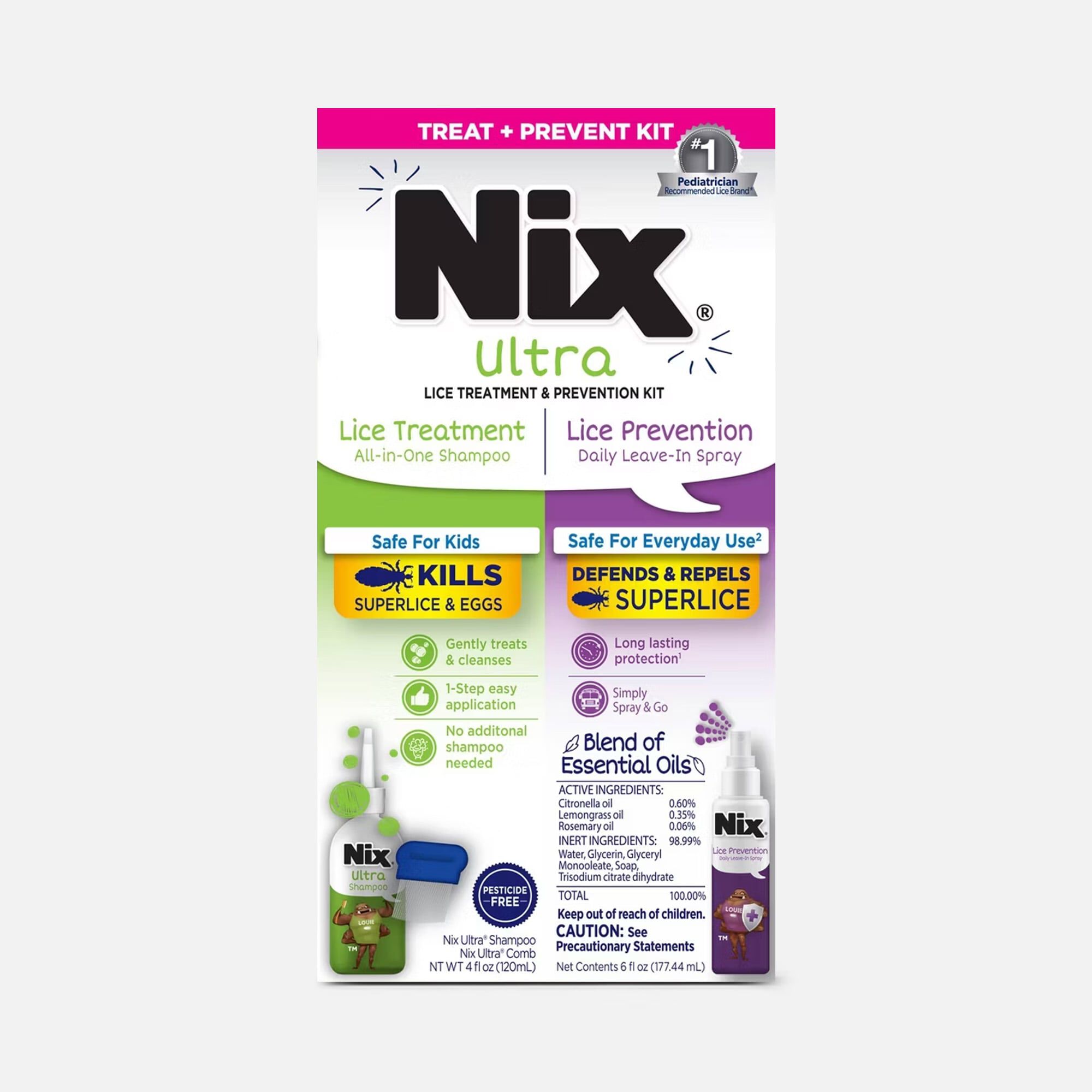 Nix® Ultra Super Lice Treatment and Prevention Kit