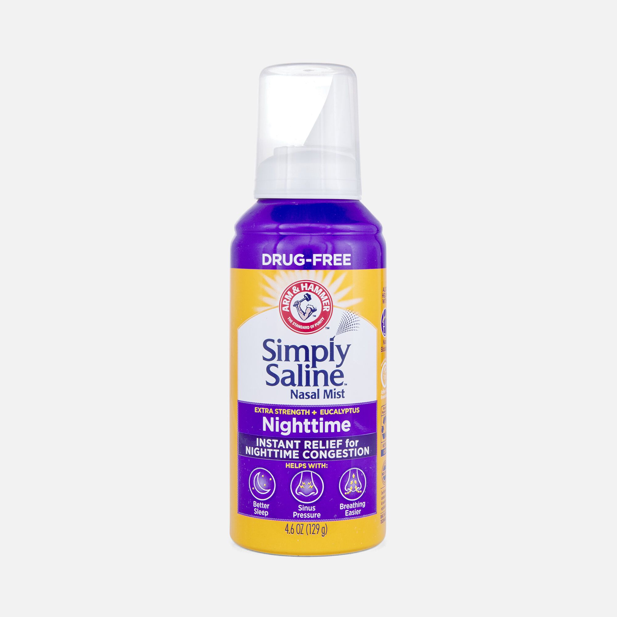 Simply Saline Nighttime Extra Strength + Eucalyptus Nasal Mist, 4.6 oz., , large