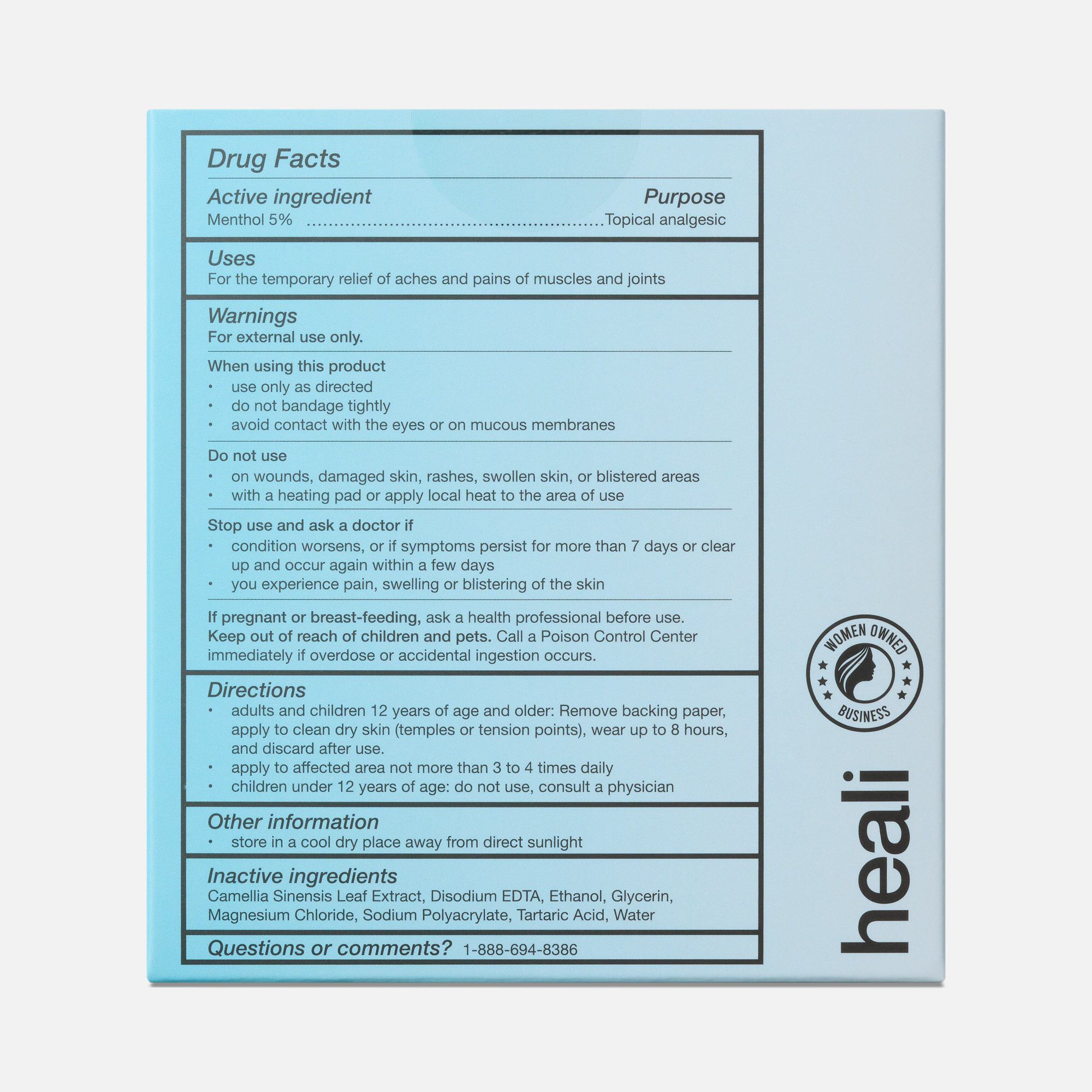 Heali Relax Headache Patch, 12 ct., , large
