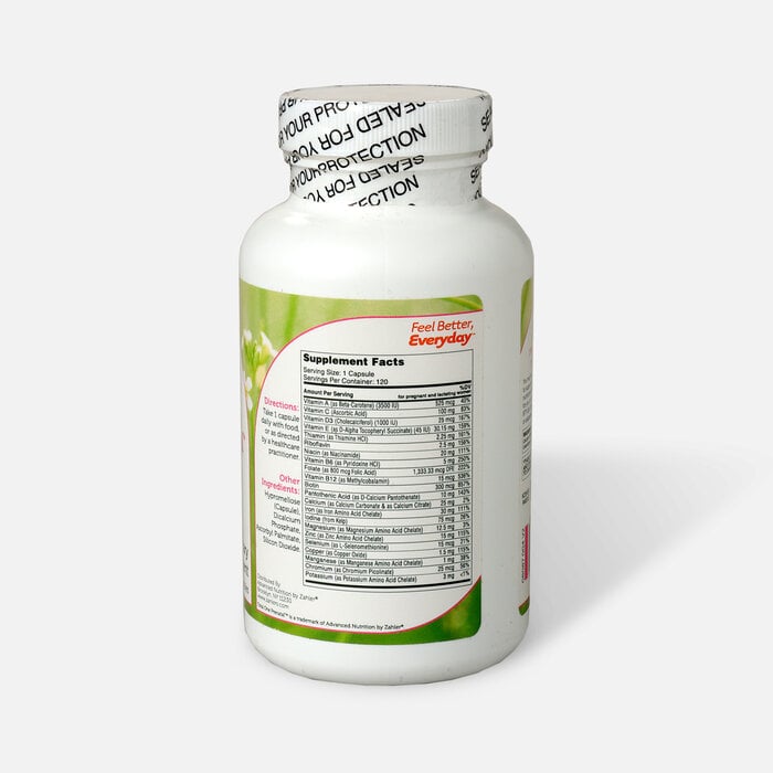 Zahler Total One Prenatal, Complete One a Day Prenatal Multivitamin, 120 Capsules, , large