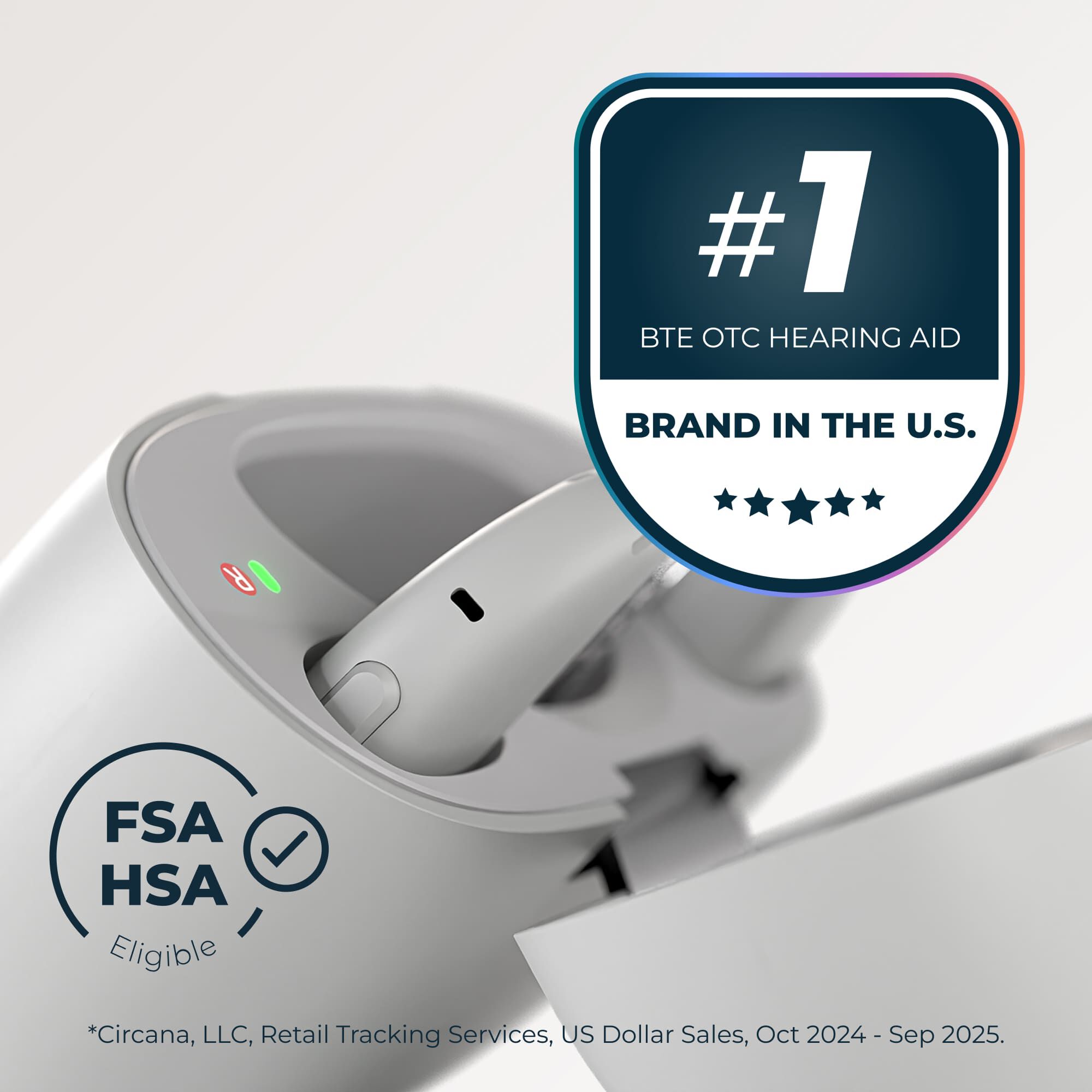 Lexie B3 OTC Hearing Aids Powered by Bose®, , large