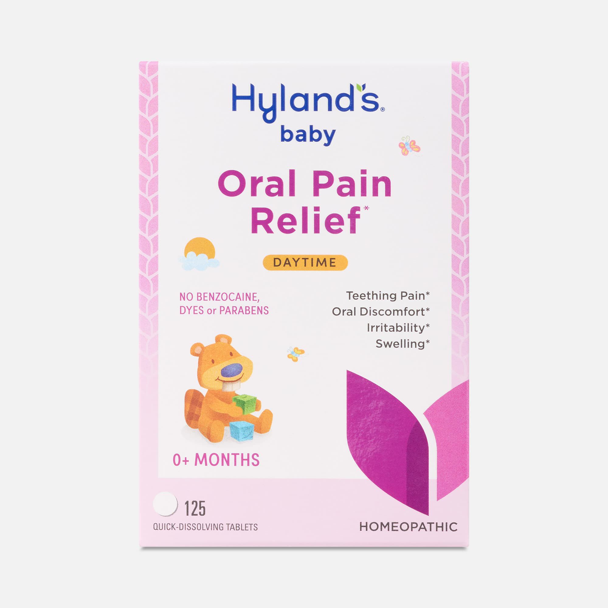 Hyland's Daytime Baby Oral Pain Relief Tablets, 125 ct.