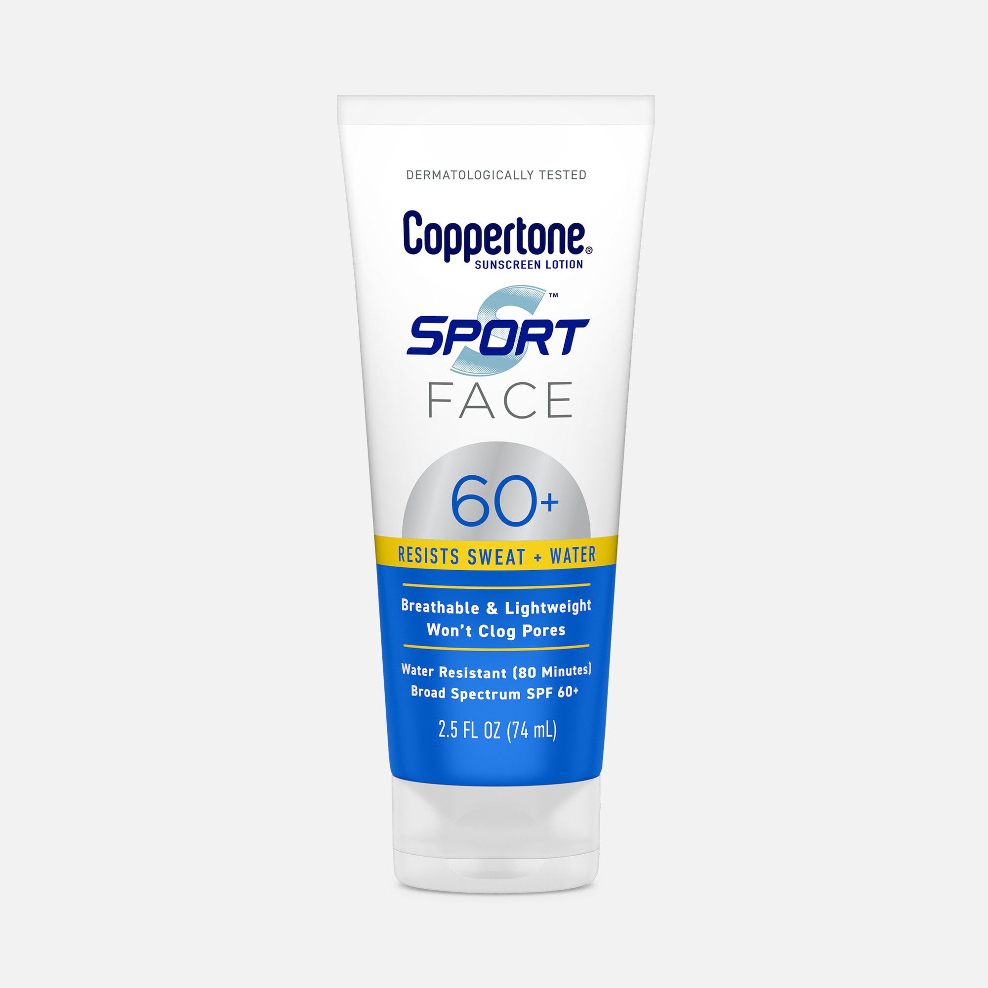 Coppertone Sport Face Sunscreen Lotion, SPF 60+,  2.5 fl oz., , large