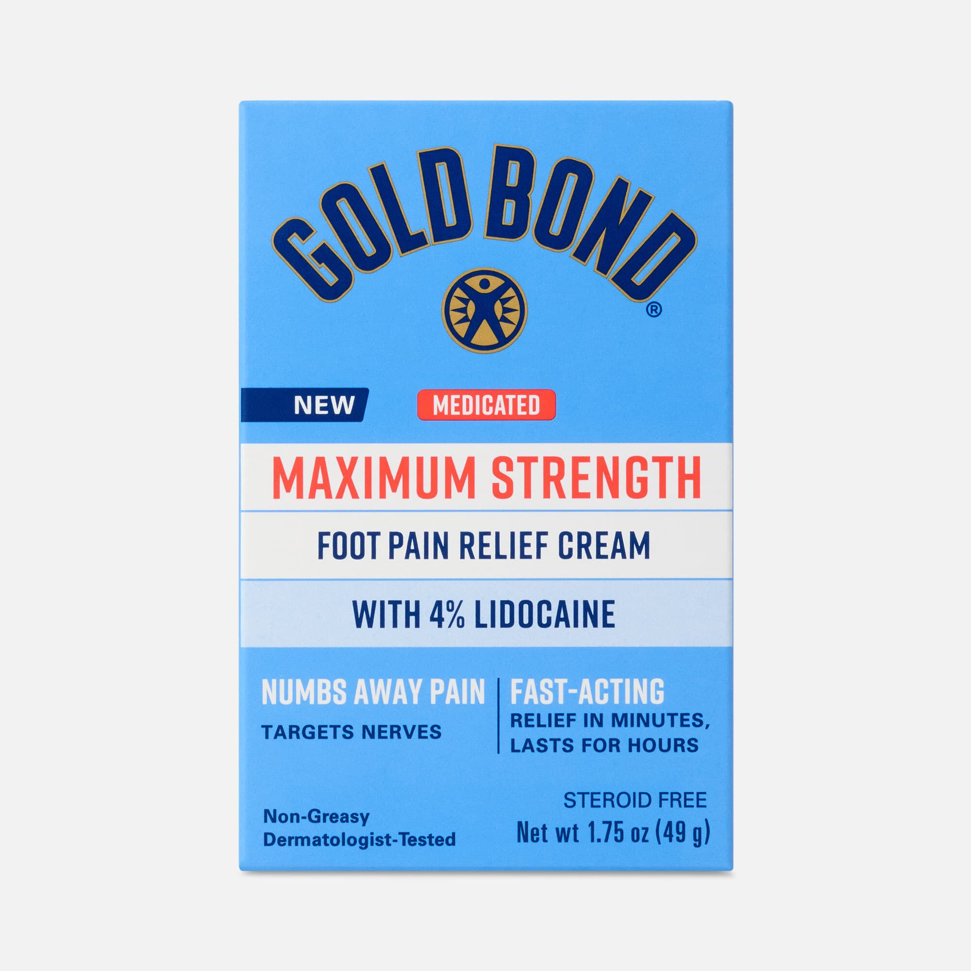 Gold Bond® Medicated Foot Pain Relief Cream, 1.75 oz., , large