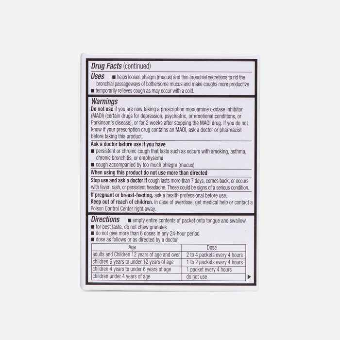 Mucinex Children's Cough & Chest Congestion Mini-Melts Granule Packets, Orange Crème, 12 ct., , large