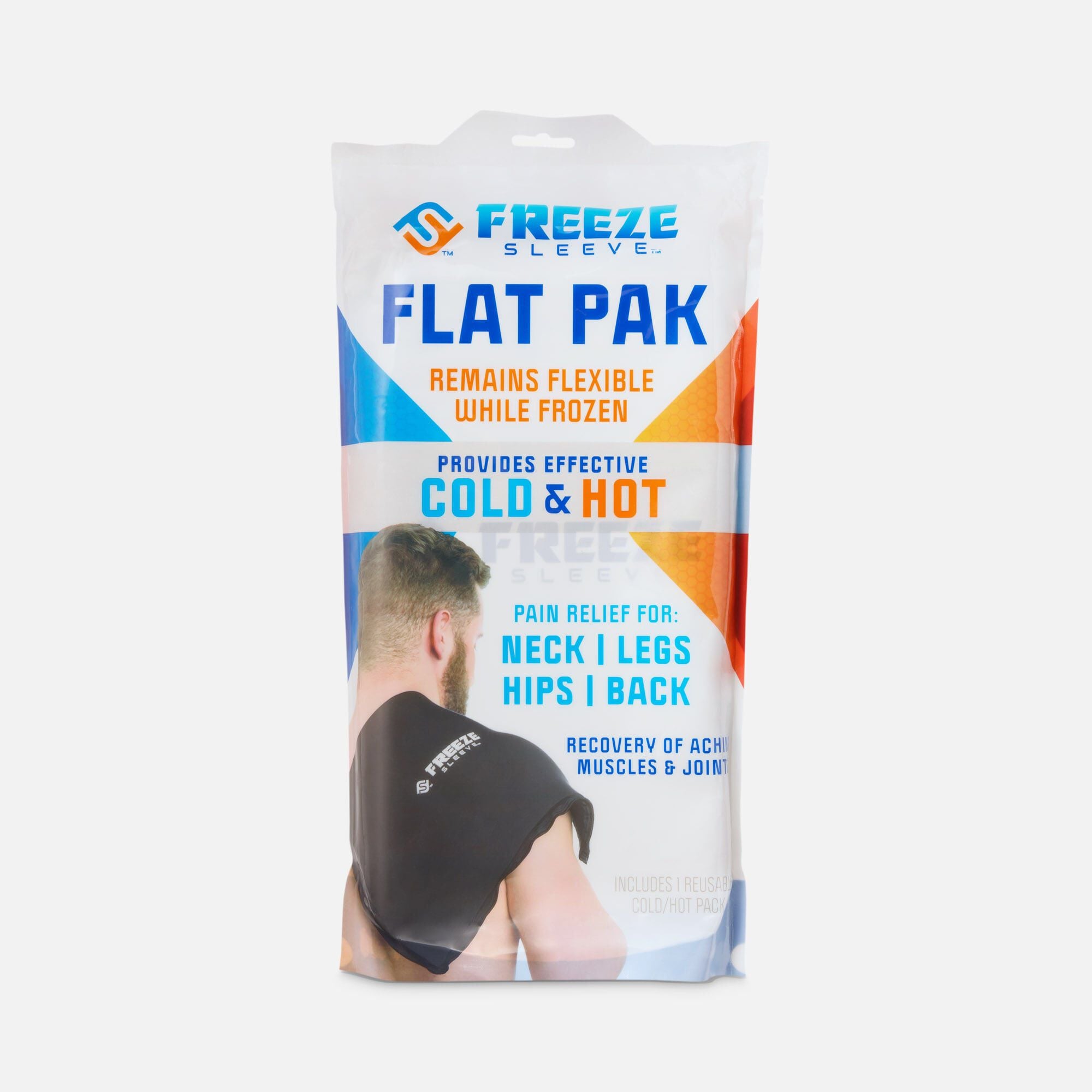 FreezeSleeve™ Hydrogel Flat Pak, 12” x 17”, Black