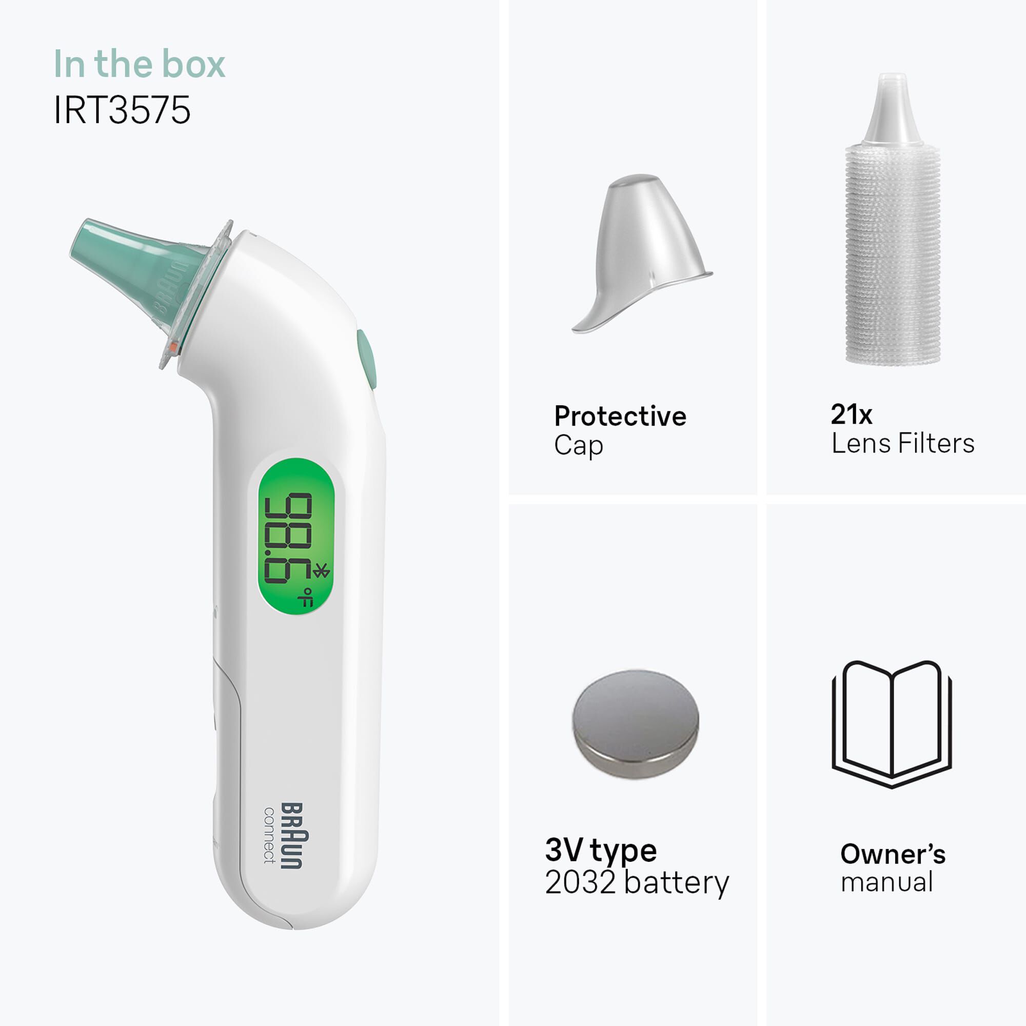 Braun ThermoScan® 4+ Connect Ear Thermometer, , large