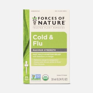 Forces of Nature Cold and Flu Maximum Strength Sublingual Drops, 10ml, , large