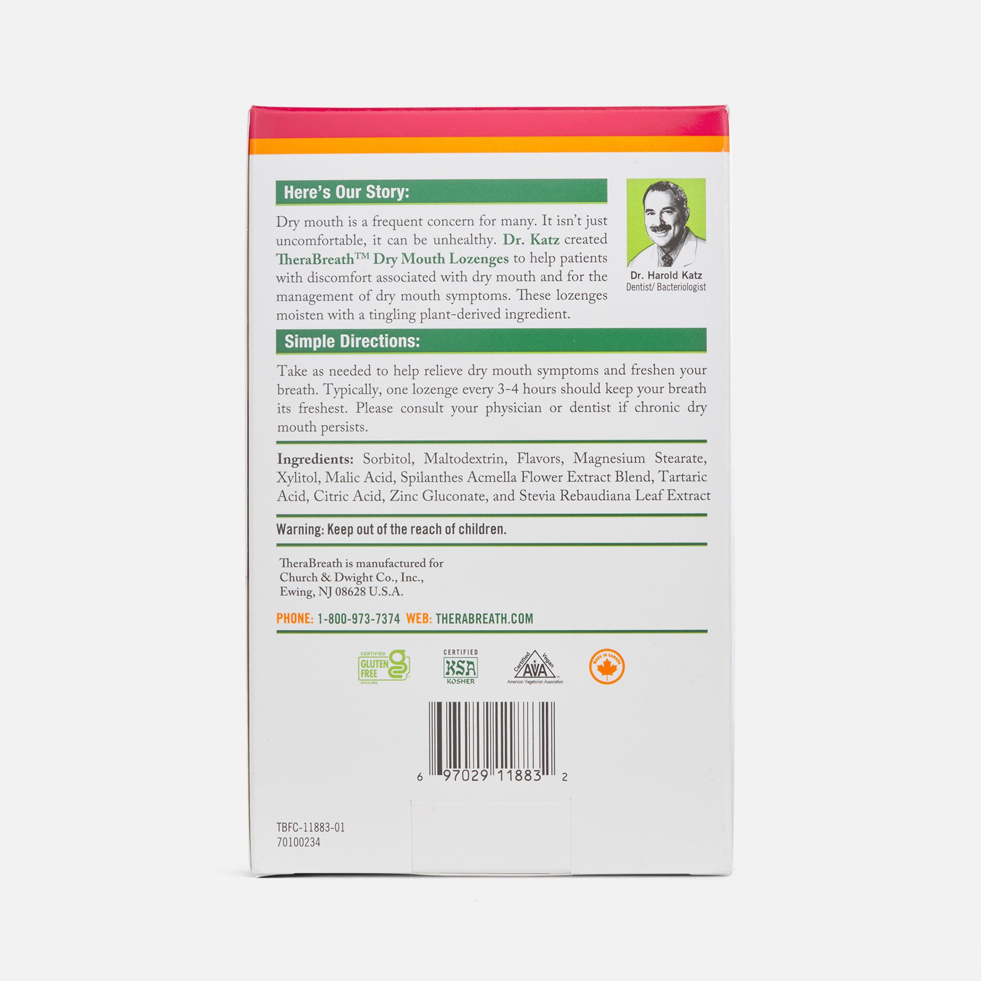 TheraBreath Dry Mouth Lozenges, , large