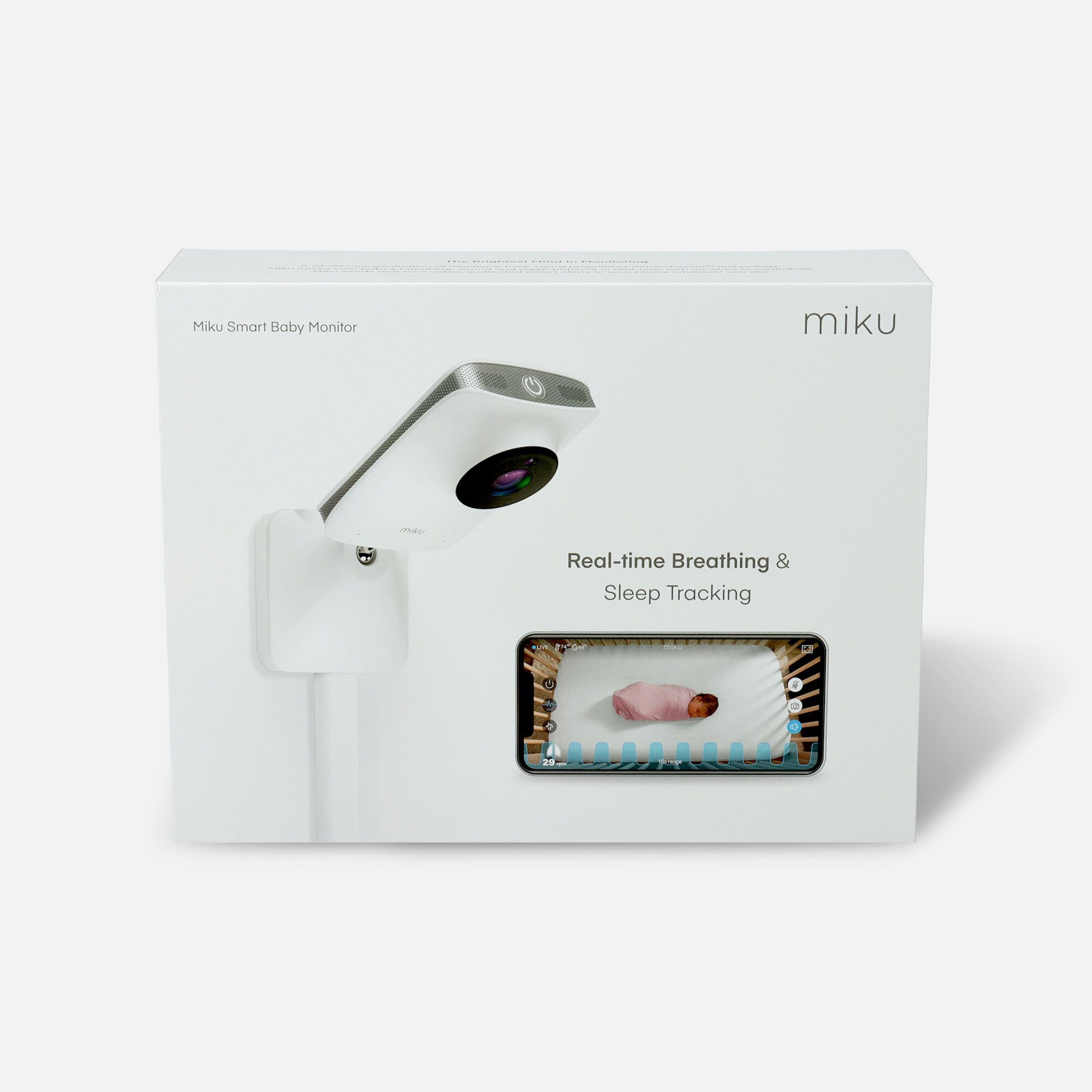 Miku Smart Baby Monitor with Breathing and Movement, , large