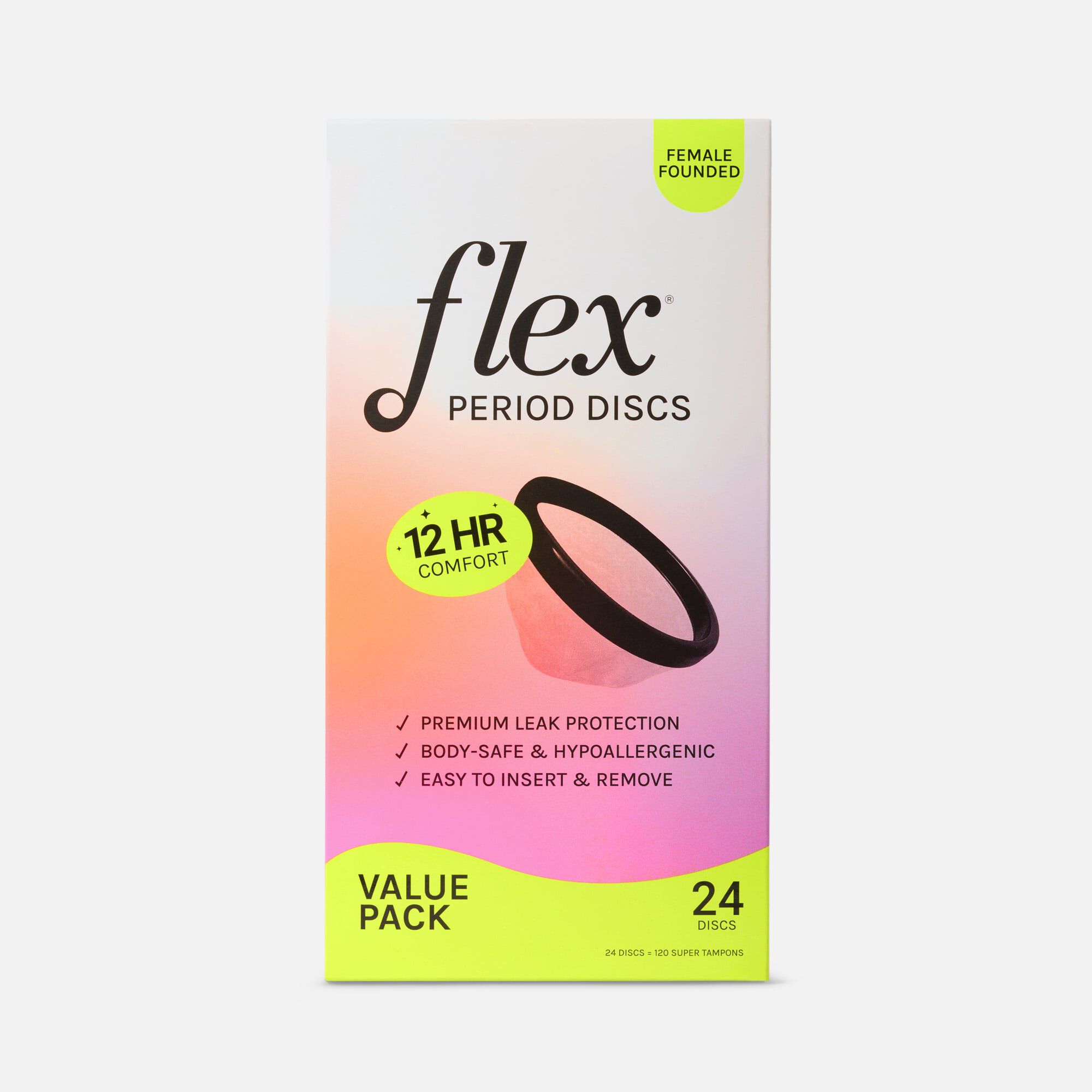Flex® Disposable Period Discs, 24 ct., , large