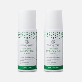 Caring Mill™ Menthol Pain Relief Roll-On Gel, 2.5 fl oz. (2-Pack)