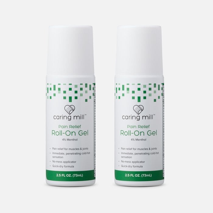 Caring Mill™ Menthol Pain Relief Roll-On Gel, 2.5 fl oz. (2-Pack), , large