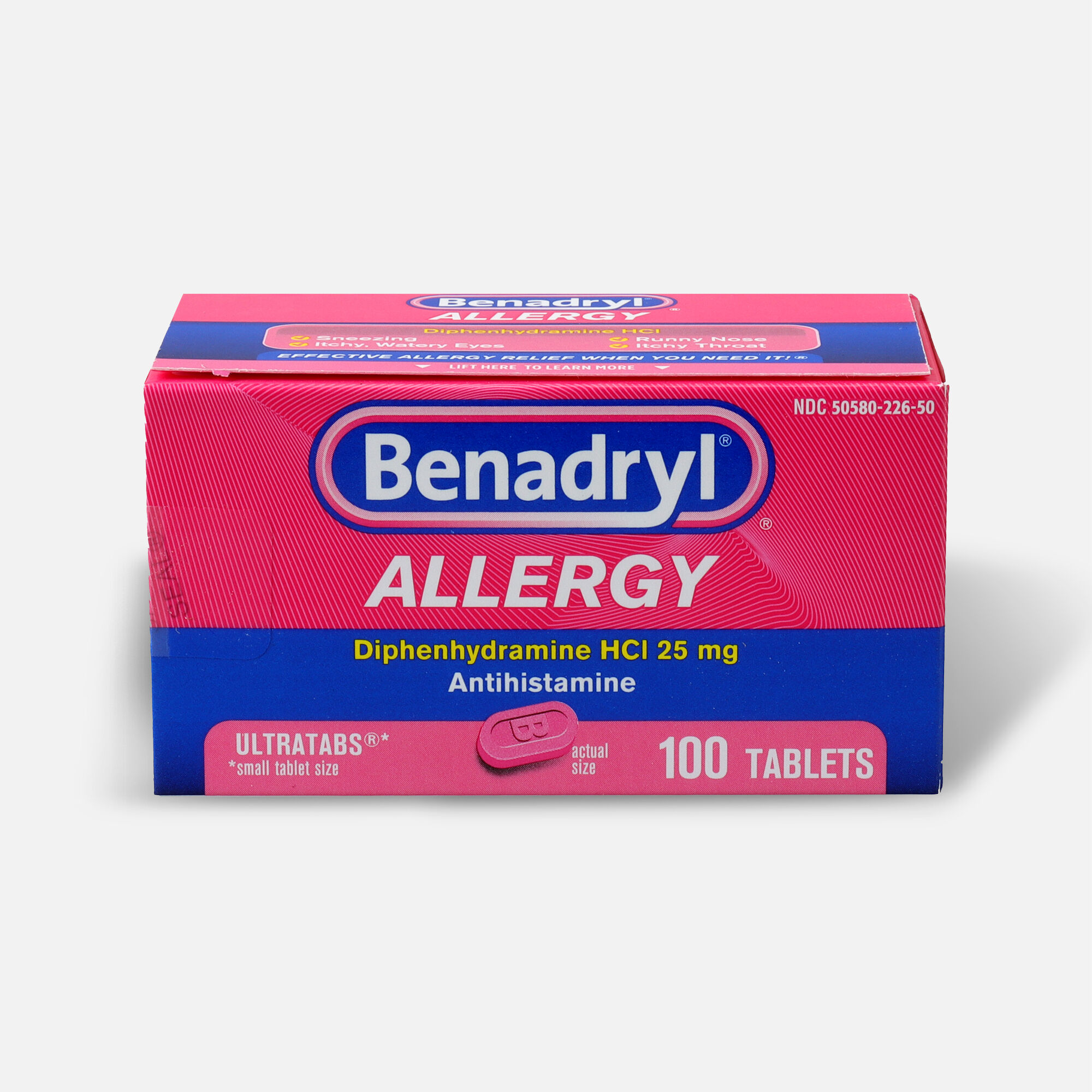 Benadryl Ultra Allergy Relief Tablets, 100 ct., , large