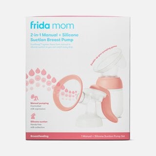 Frida Mom 2-in-1 Manual + Silicone Suction Breast Pump, , large