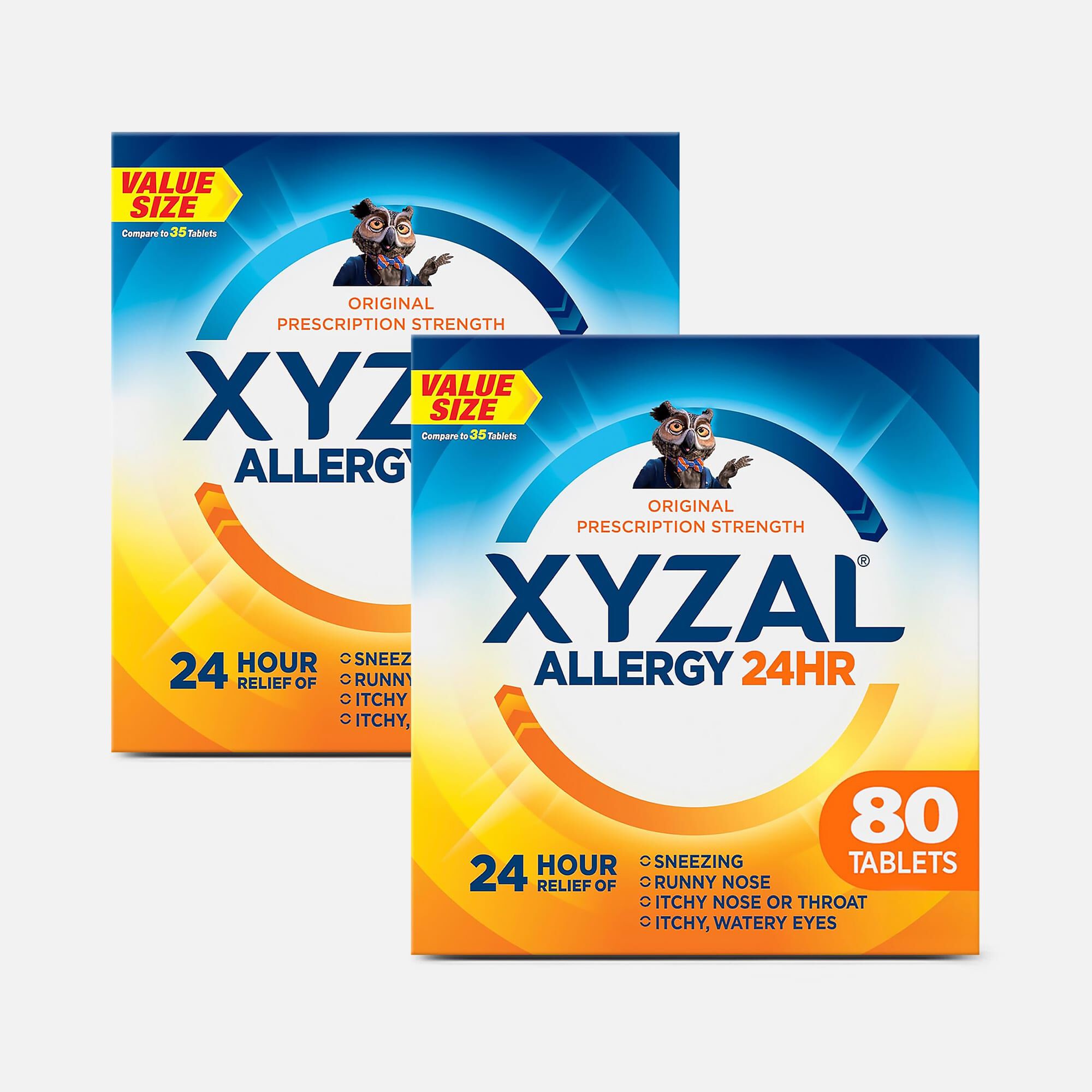 Xyzal 24 Hour Allergy Medicine, 80 ct. (2 pack)