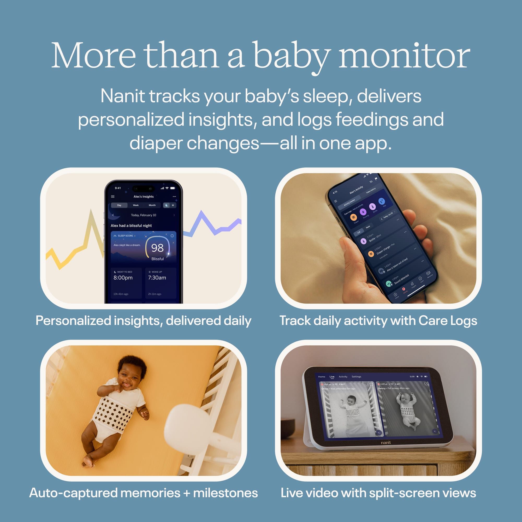 Nanit Smart Baby Monitor System with Wall Mount, , large