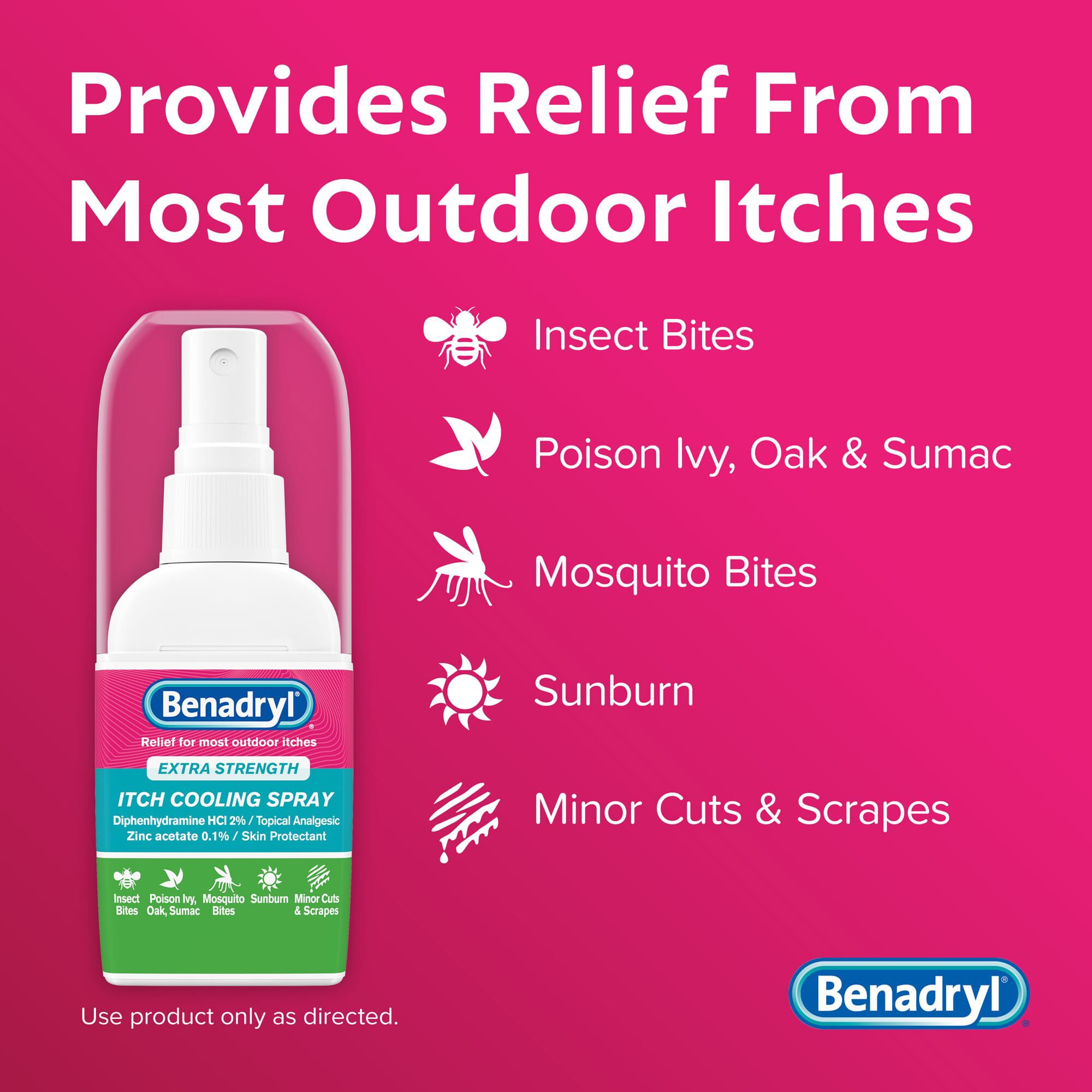 Benadryl® Extra Strength Itch Cooling Spray, 2 fl. oz., , large