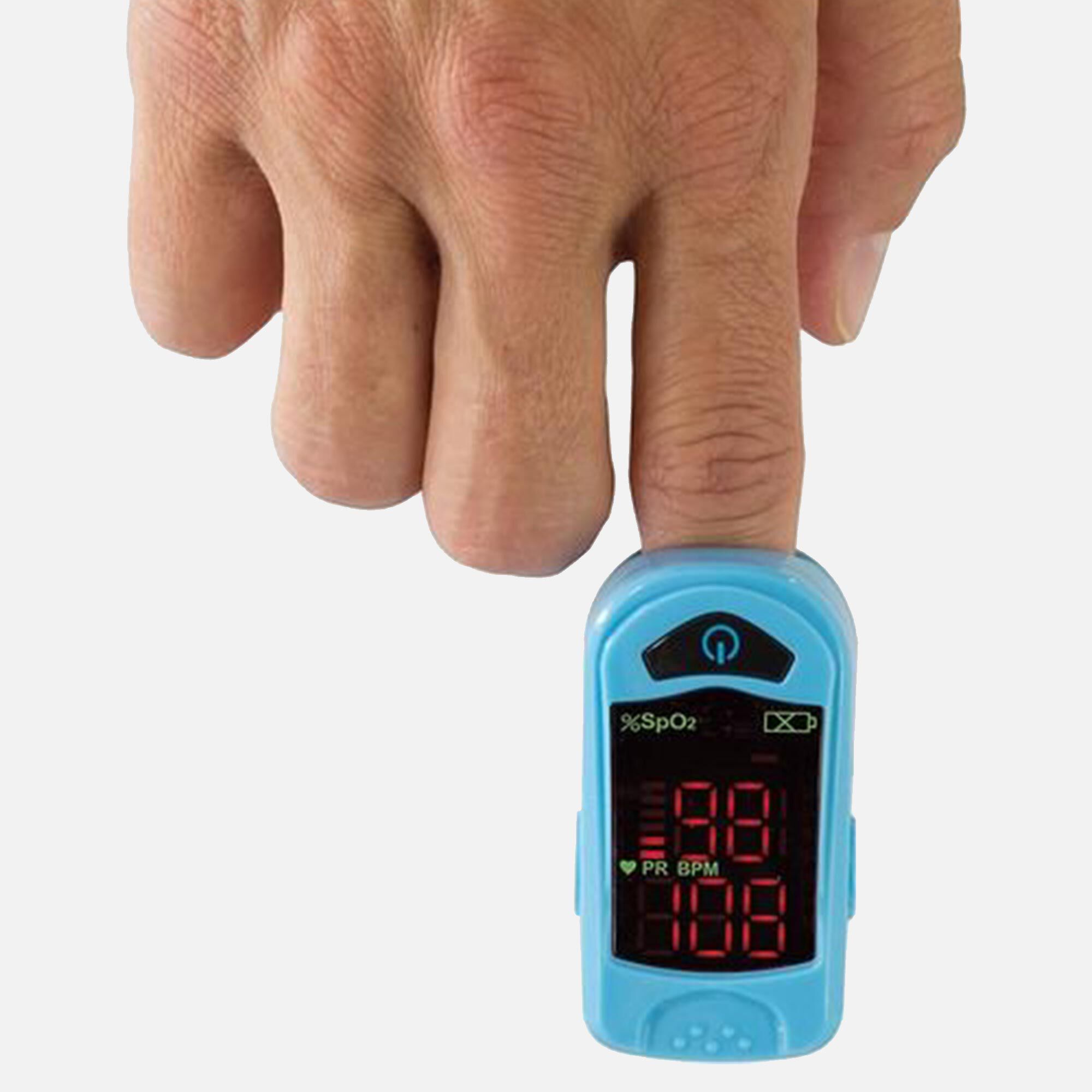 Carex Finger Pulse Oximeter Oxygen Saturation Monitor for Pediatric and Adult, , large