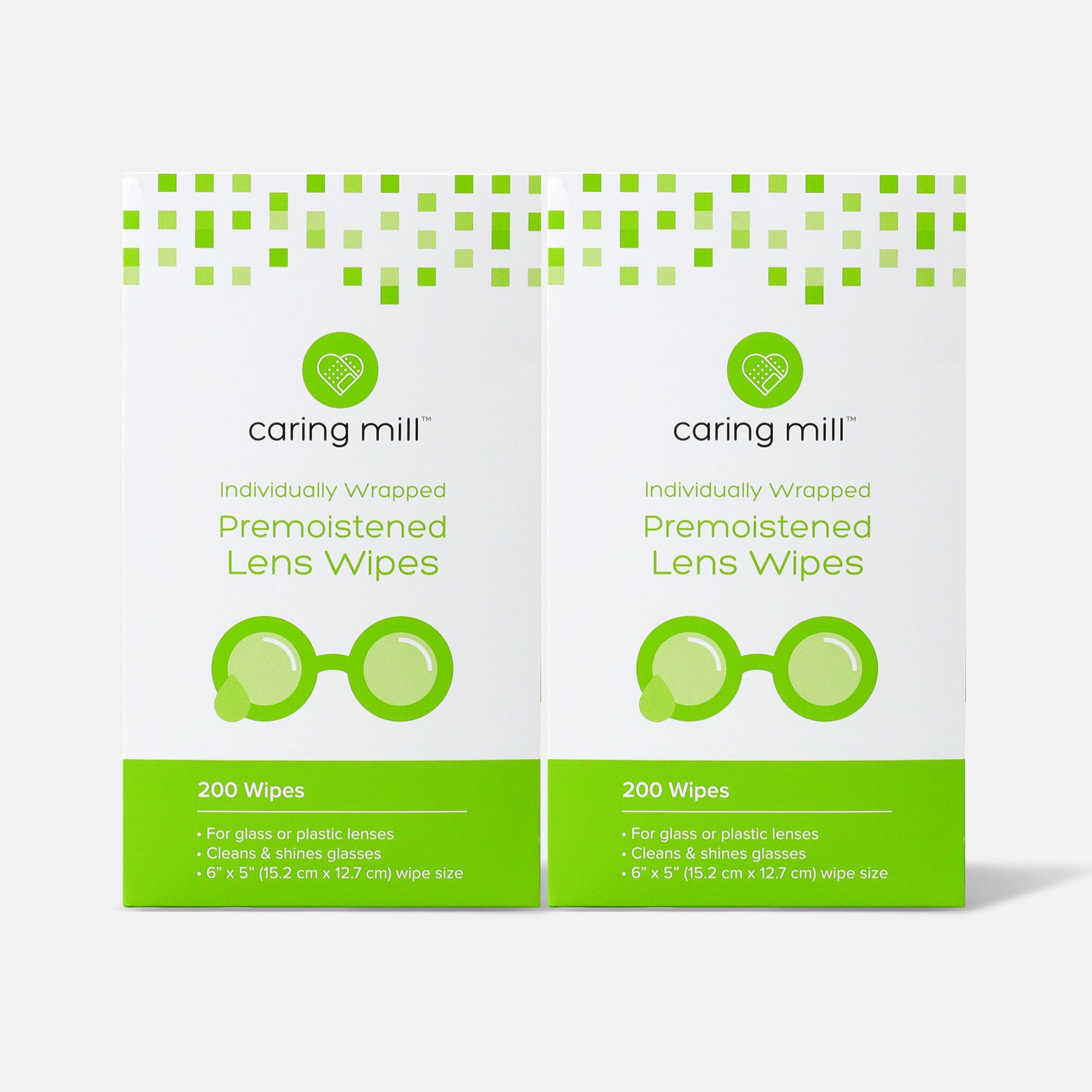Caring Mill™ Pre-Moistened Lens Wipes, 200 ct. (2-Pack), , large