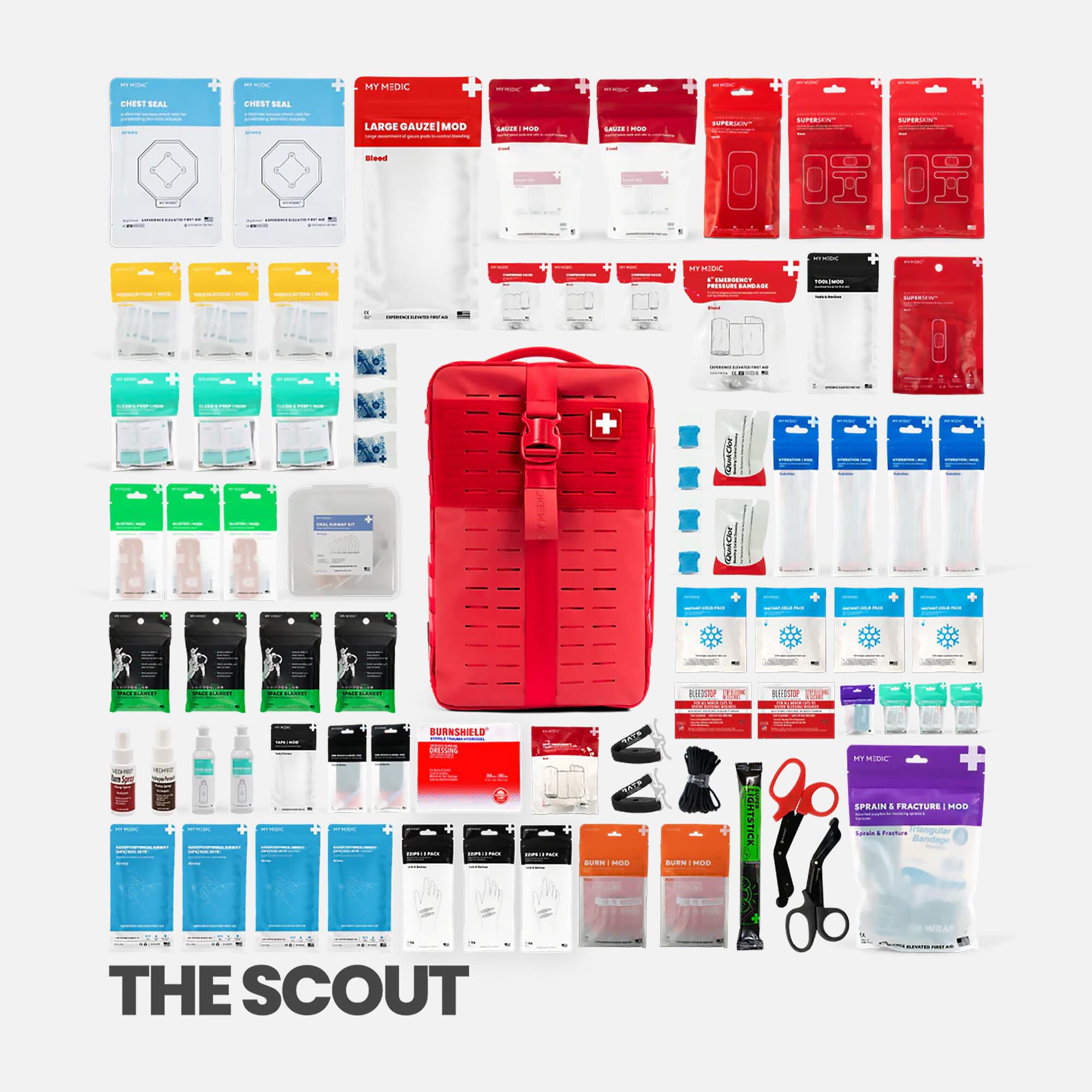 My Medic® Scout Portable Medical Kit, Red, , large