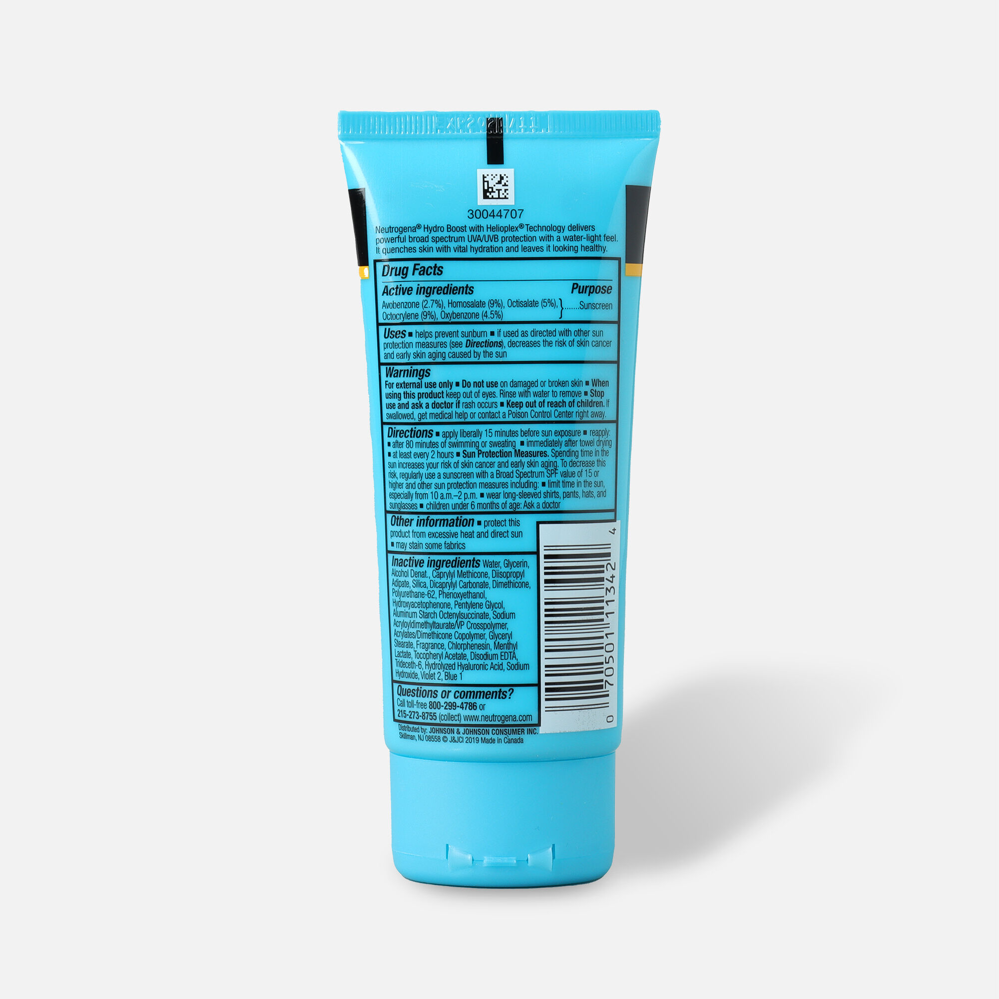 Neutrogena Hydro Boost Water Gel Non-Greasy Sunscreen Lotion, 3 fl oz., , large