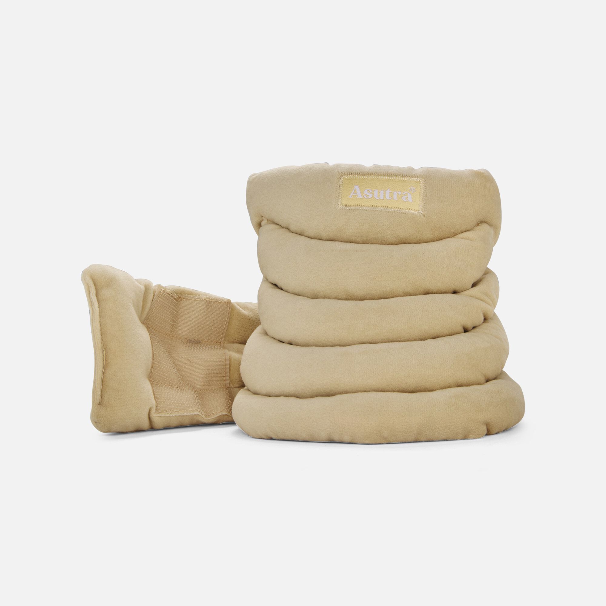 Asutra Cozy Weighted Neck Wrap, Champagne, Champagne, large