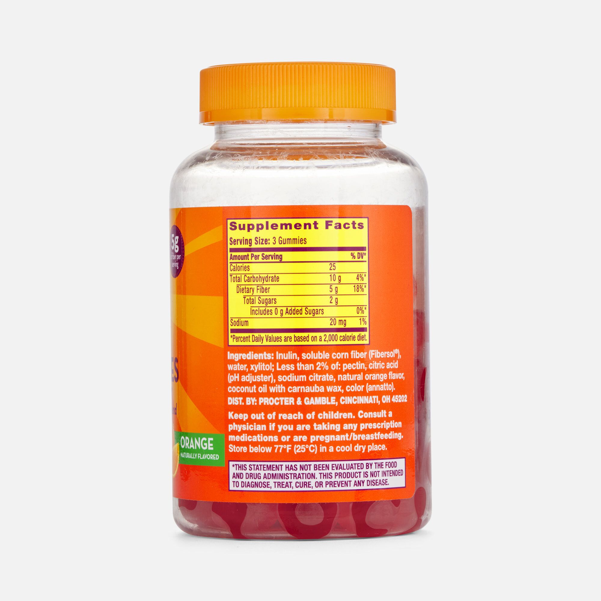Metamucil Fiber Gummies, No Sugar Added, Orange,  72 ct., , large